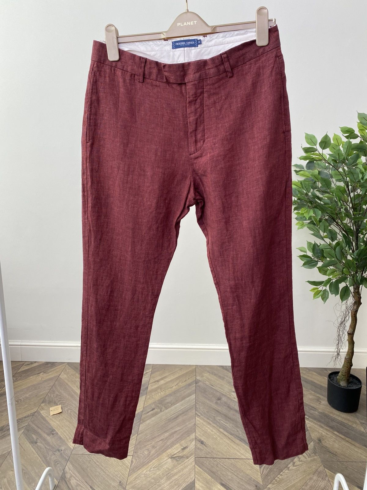Frescobol Carioca Vintage FRESCOBOL CARIOCA Linen Blend Trousers Size US 32 / EU 48 - 3 Thumbnail