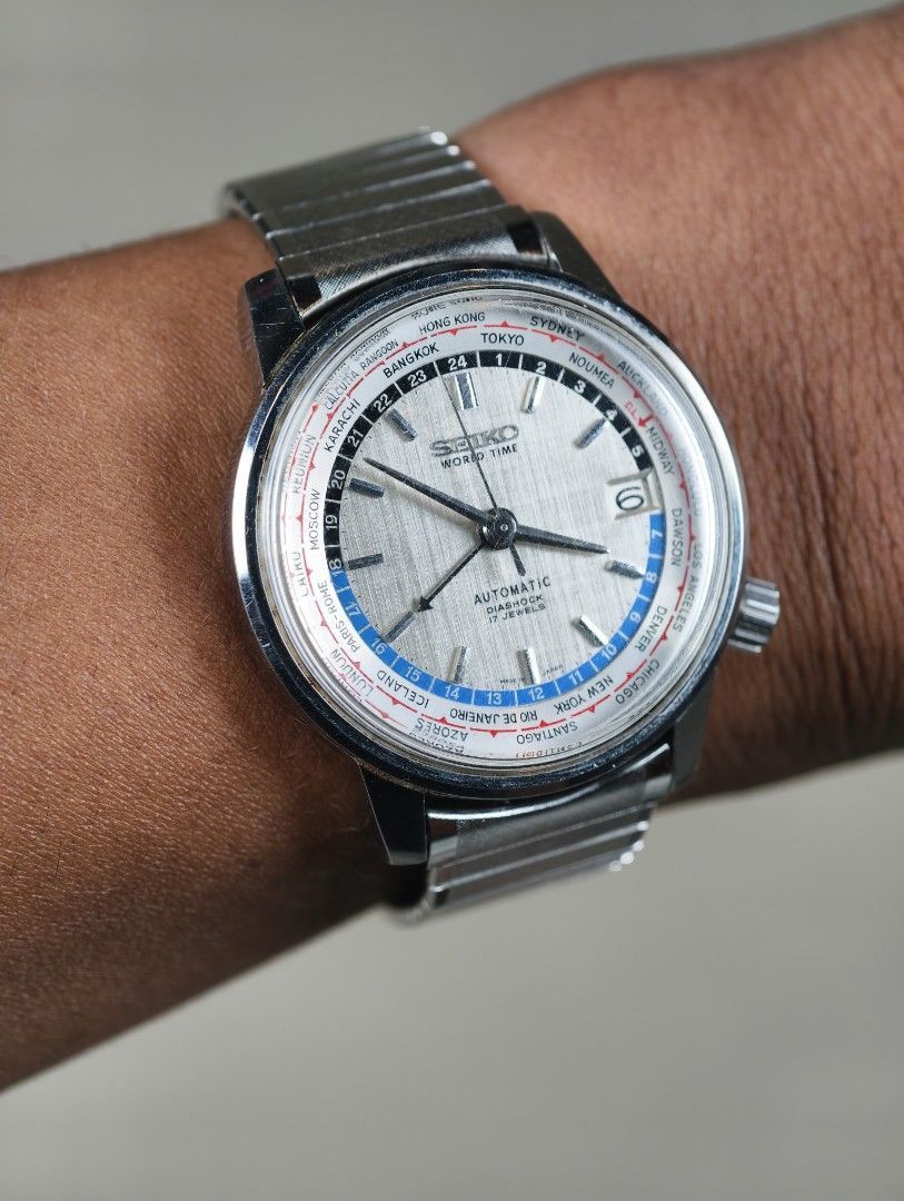 Seiko × Vintage 1964 Seiko World Time "6217-7000" Olympics Watch Size 38 - 2 Thumbnail