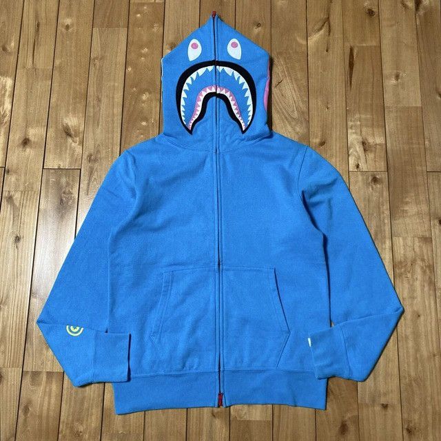 Bape BAPE Neon Shark Full Zip Hoodie a bathing ape NIGO Size US M / EU 48-50 / 2 - 2 Thumbnail