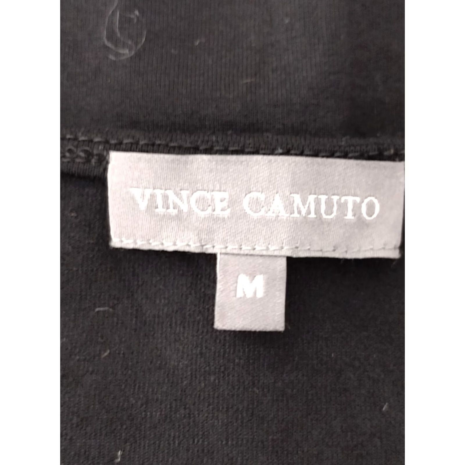 Vince Camuto Vince Camuto Women Short Sleeveless Dress Crew Neck Side Overlap Black M Dress Women's Sleeveless Blended Fabric Knit Short Solid 90s? Size 32" / US 10 / IT 46 - 4 Thumbnail