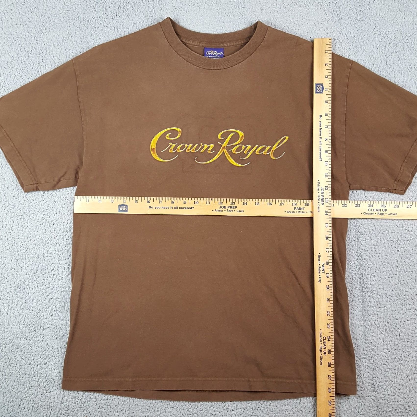 Spell Vintage Crown Royal T-Shirt Men XL Brown 00s 90s Retro Logo Alcohol Summer Size US XL / EU 56 / 4 - 6 Thumbnail