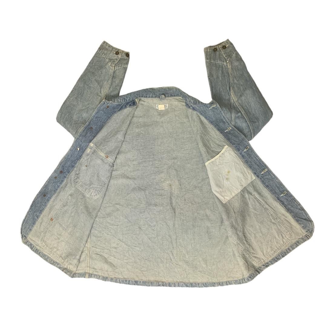 Vintage Vintage Collins Chore Denim Jackets Size US L / EU 52-54 / 3 - 3 Thumbnail