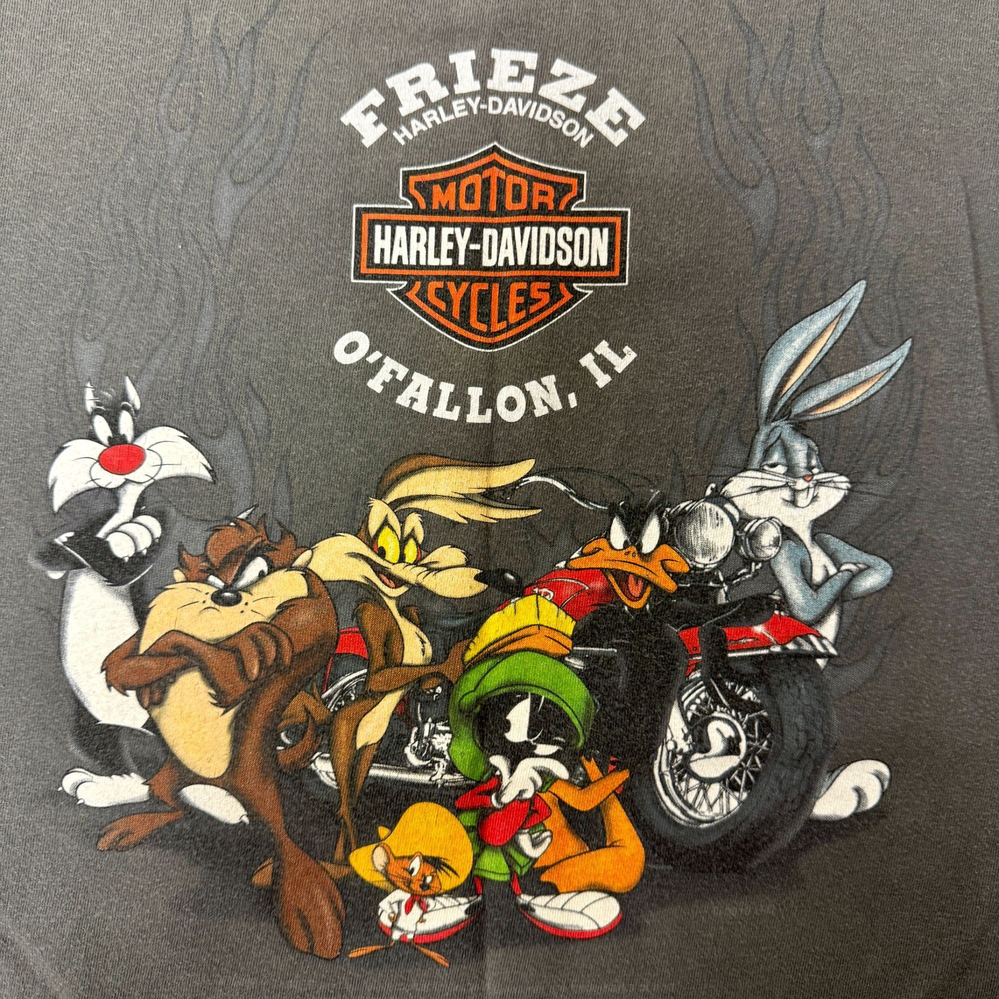 Harley Davidson H-D Motorcycle LOONEY TUNES Frieze O'Fallon IL Yosemite Sam Size US S / EU 44-46 / 1 - 5 Thumbnail