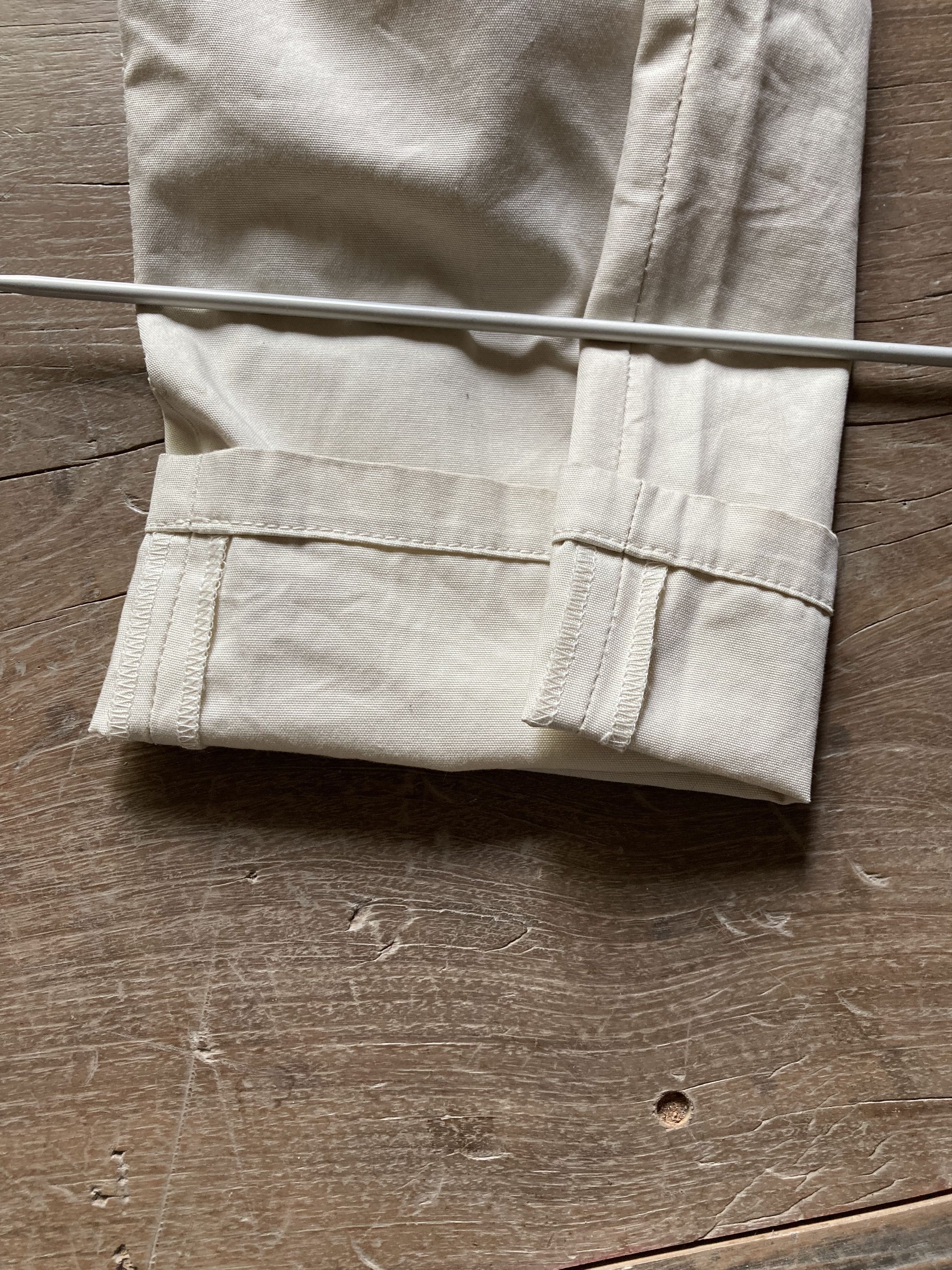 Maison Margiela SS21 Maison Margiela Cream Cotton Pants Size US 30 / EU 46 - 3 Thumbnail
