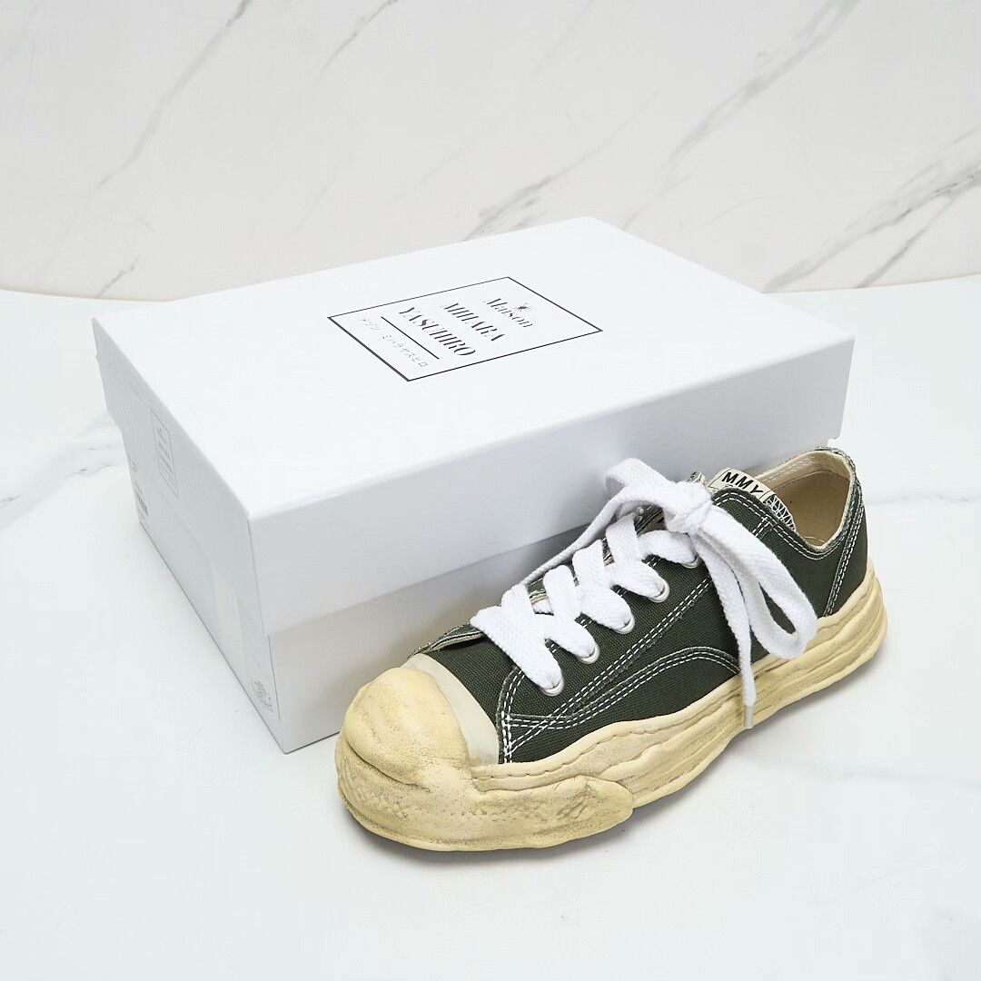 Maison MIHARA YASUHIRO Mihara Yasuhiro Unisex Canvas Dissolved Shoes Size US 8 / EU 41 - 1 Thumbnail
