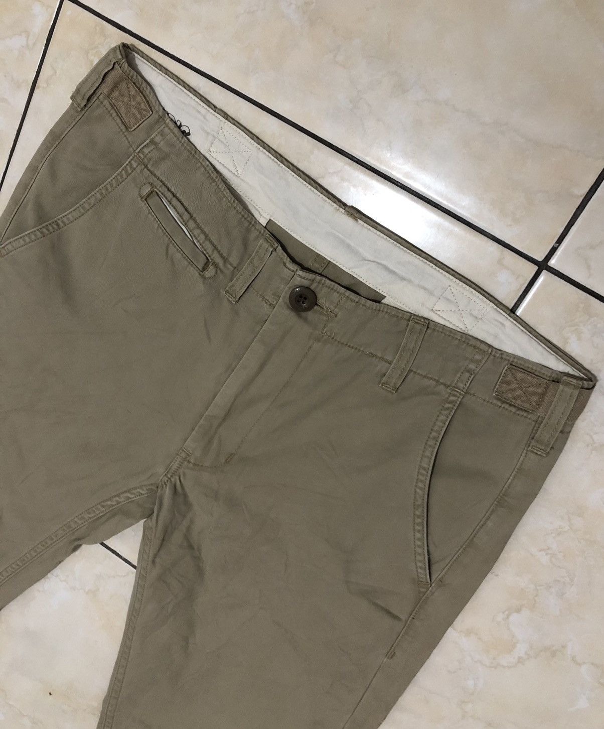 Hysteric Glamour Rare Hysteric Glamour Original Work Wear Chinos Khaki Beige Size US 33 - 3 Thumbnail