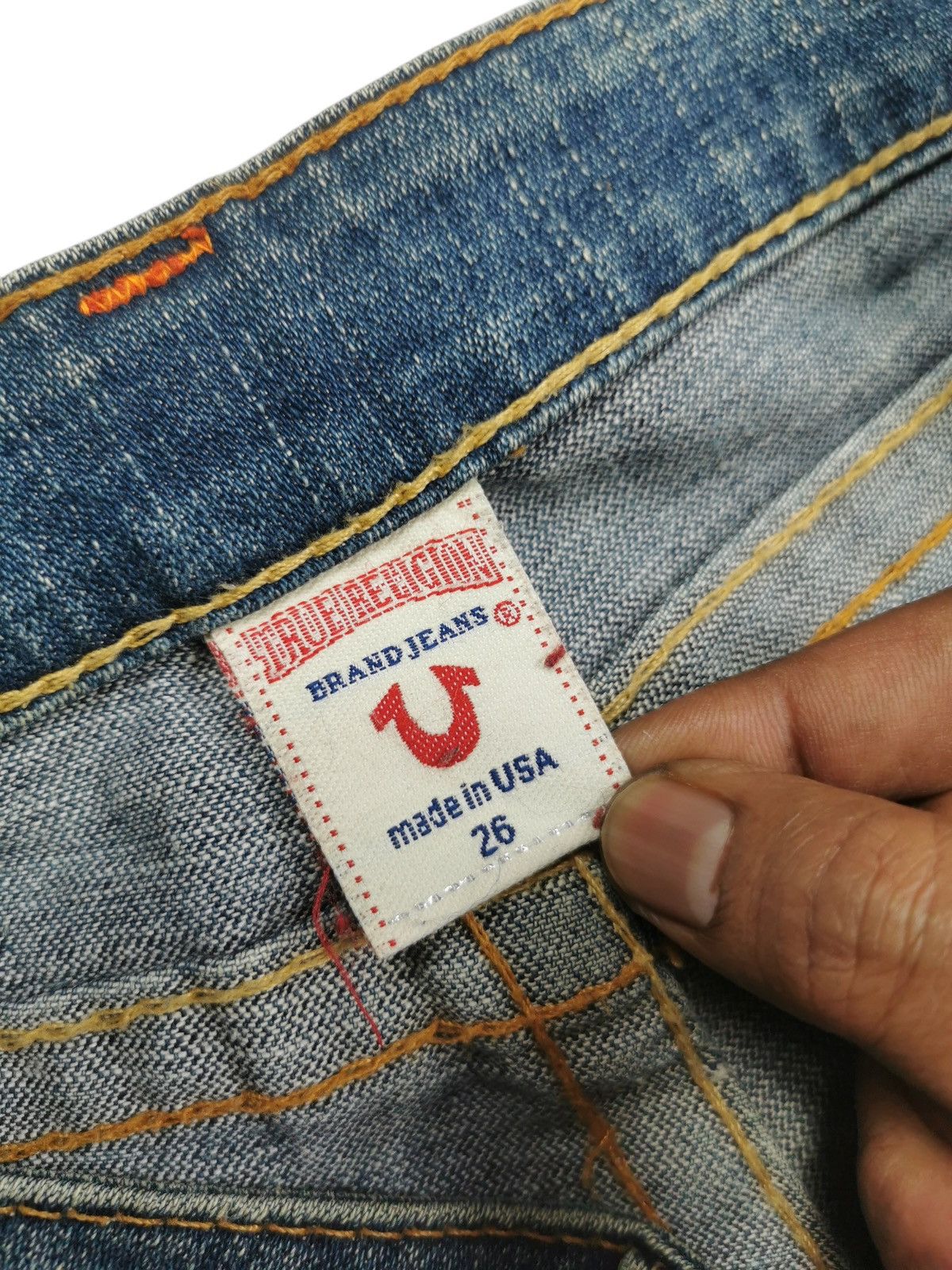 True Religion True Religion Joey Flare Jeans Distressed Rips Size 28" / US 6 / IT 42 - 8 Thumbnail