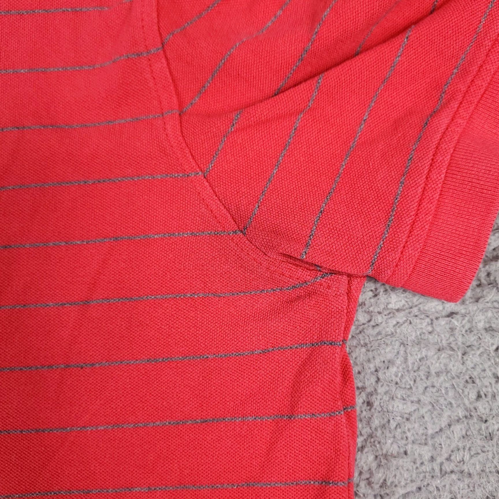Tommy Hilfiger Tommy Hilfiger Shirt Men XL Red Striped Short Sleeve Polo Casual Size US XL / EU 56 / 4 - 5 Thumbnail