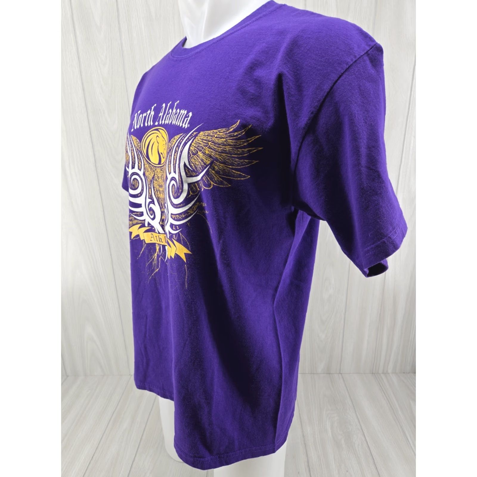 Vintage VINTAGE UNA University of North Alabama T-Shirt Adults L Purple OVB Size US L / EU 52-54 / 3 - 4 Thumbnail