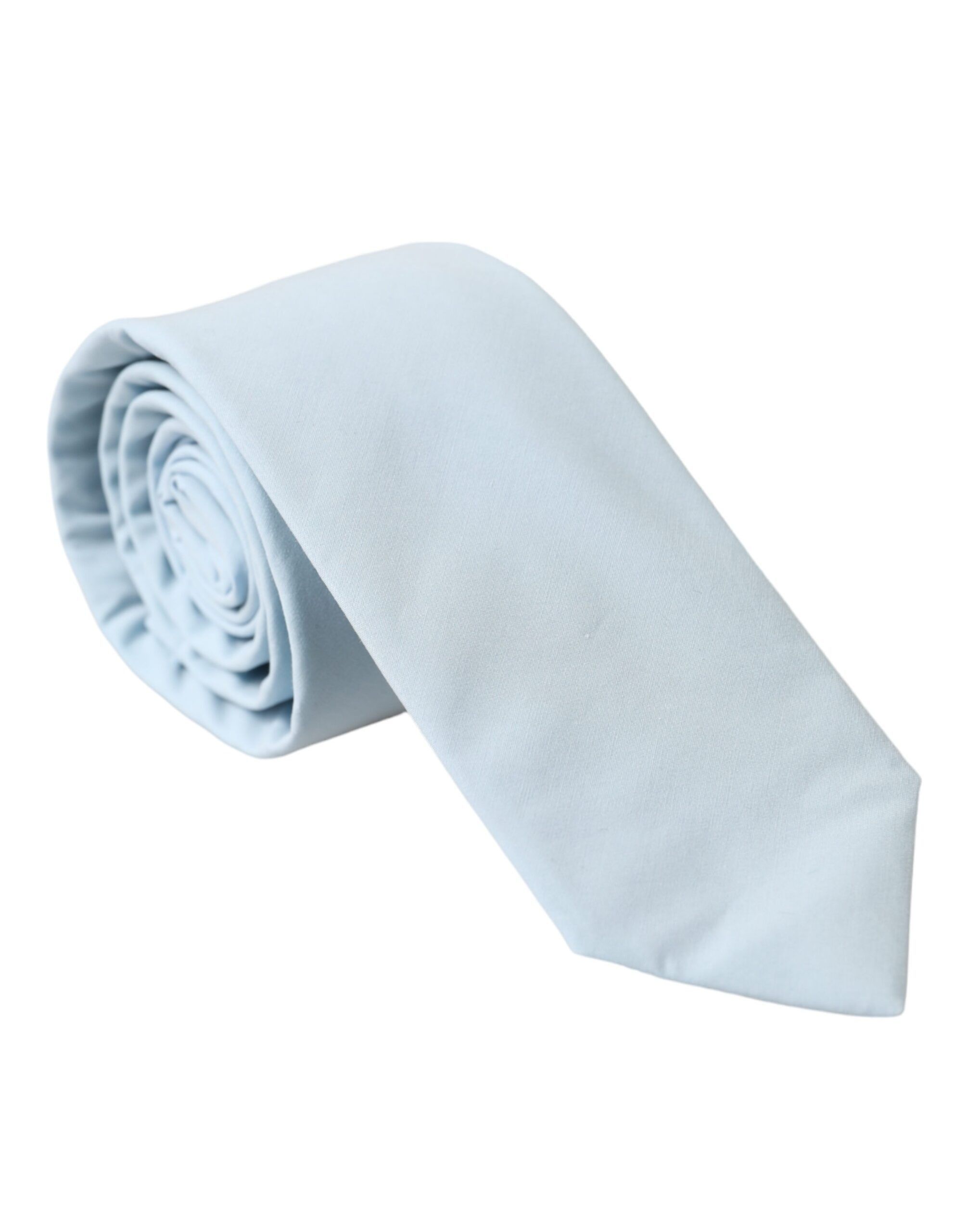 Dolce & Gabbana Light Blue Cotton Adjustable Tie Men's Men Size ONE SIZE - 1 Thumbnail
