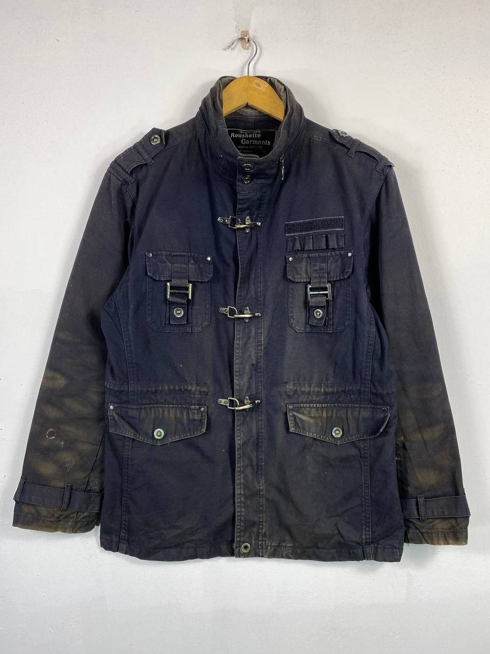 Japanese Brand roushetts garments khakis jacket sunfaded Size US L / EU 52-54 / 3 - 1 Thumbnail