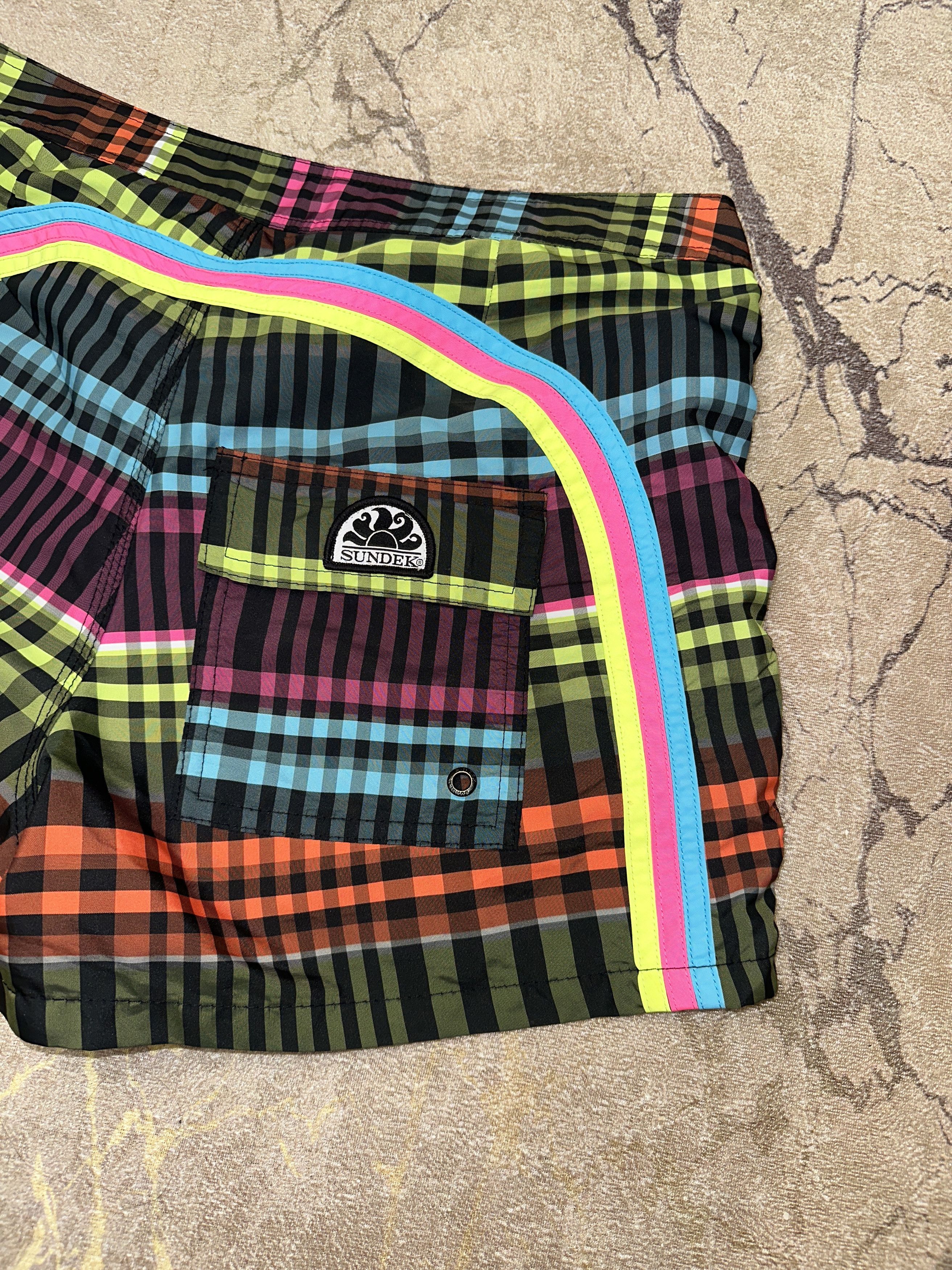 Sundek Tartan Sundek 32 Check Beach Shorts Trunks Bath Size 32 S M Size US 32 / EU 48 - 5 Thumbnail