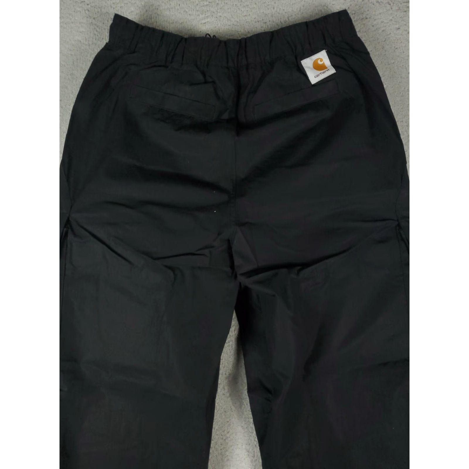 Carhartt Carhartt Cargo Pants Mens Small Black Cotton Blend Regular Fit Straight Leg Size US 29 - 6 Thumbnail
