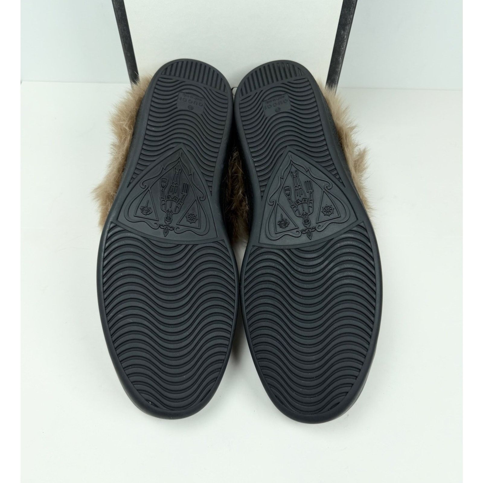 Gucci Size 11US - Gucci Ace Web Embroidered Fur/Leather NEW Size US 11 / EU 44 - 7 Thumbnail
