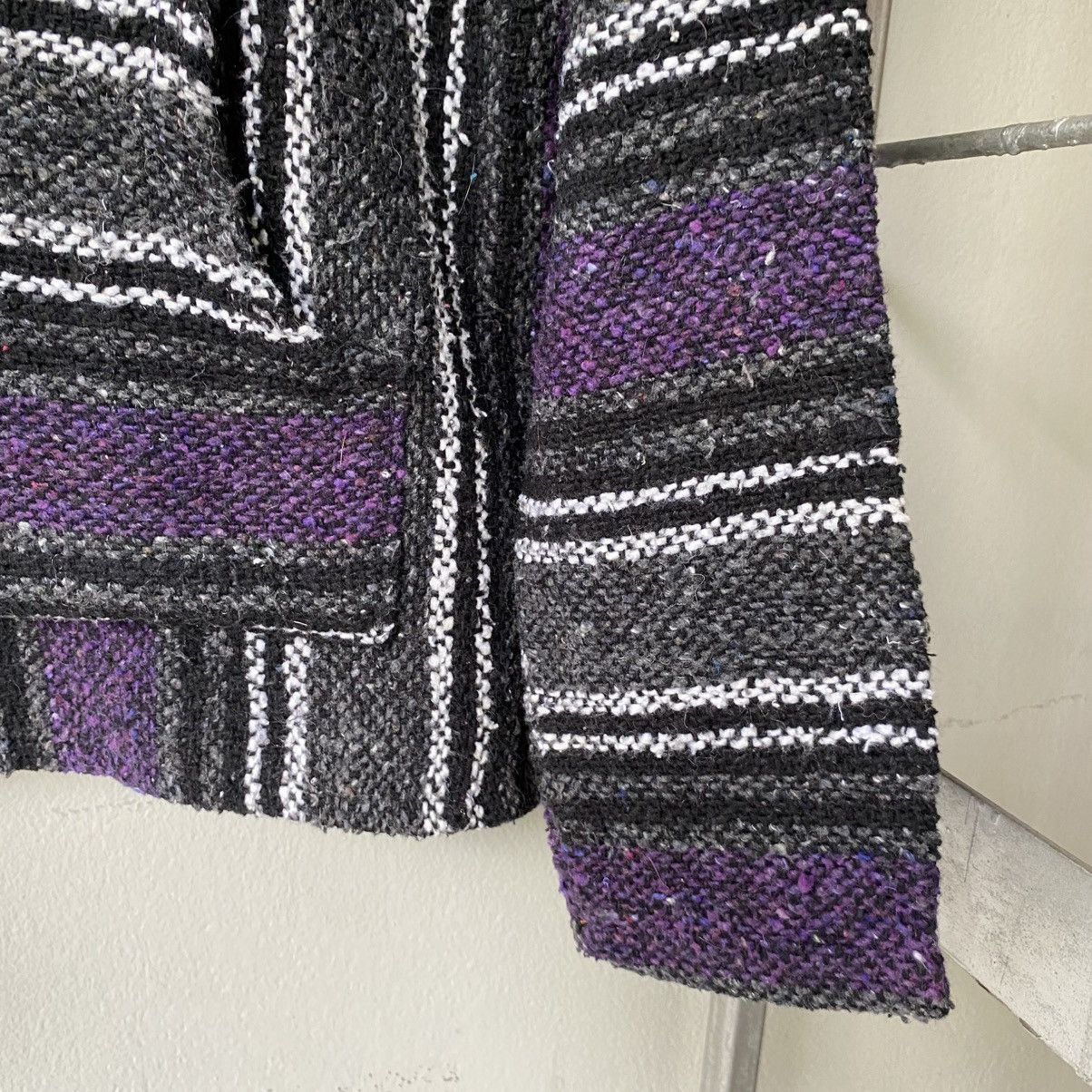 Vintage Black & Purple Striped Baja Hoodie Size US M / EU 48-50 / 2 - 3 Thumbnail