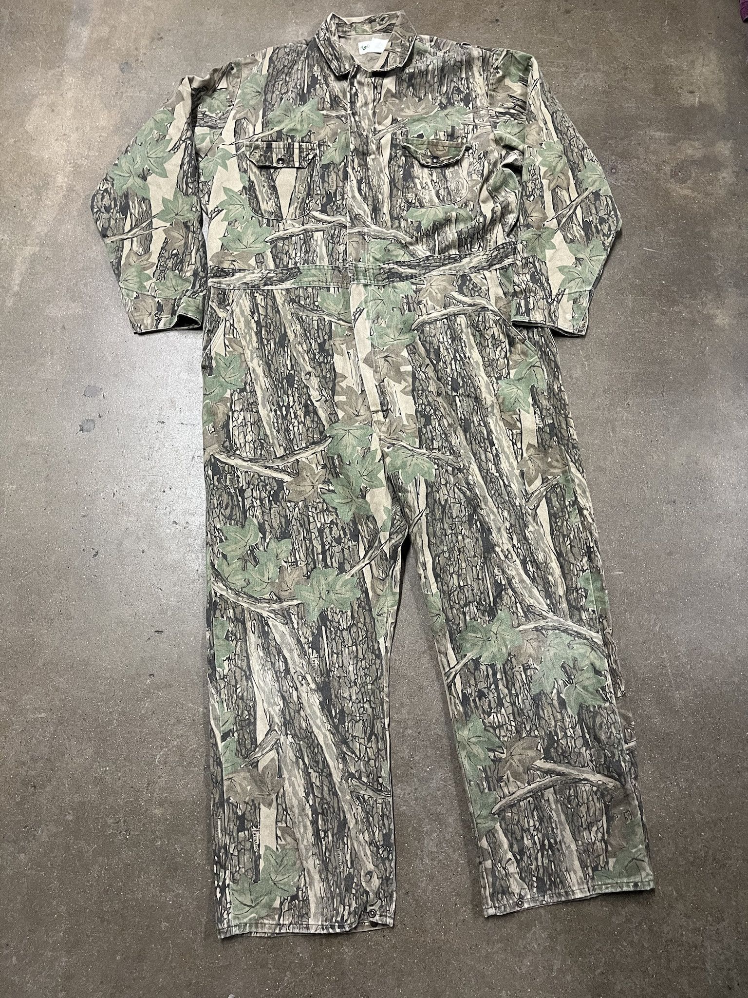 Vintage 1990s Gander Mountain Realtree Camo Coverall Suit Size XXL