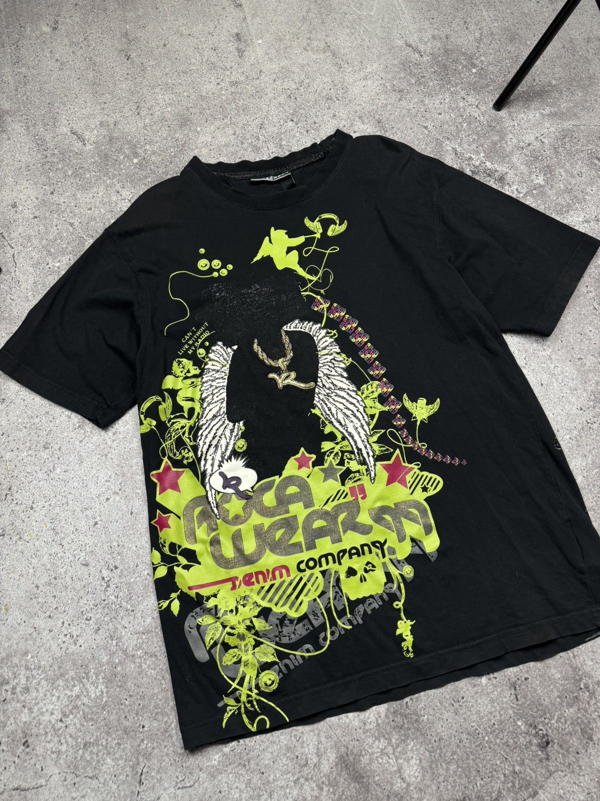 Rocawear Crazy Vintage Y2K Baggy Roca Wear Fubu Style Ed hardy Shirt Size US M / EU 48-50 / 2 - 2 Thumbnail