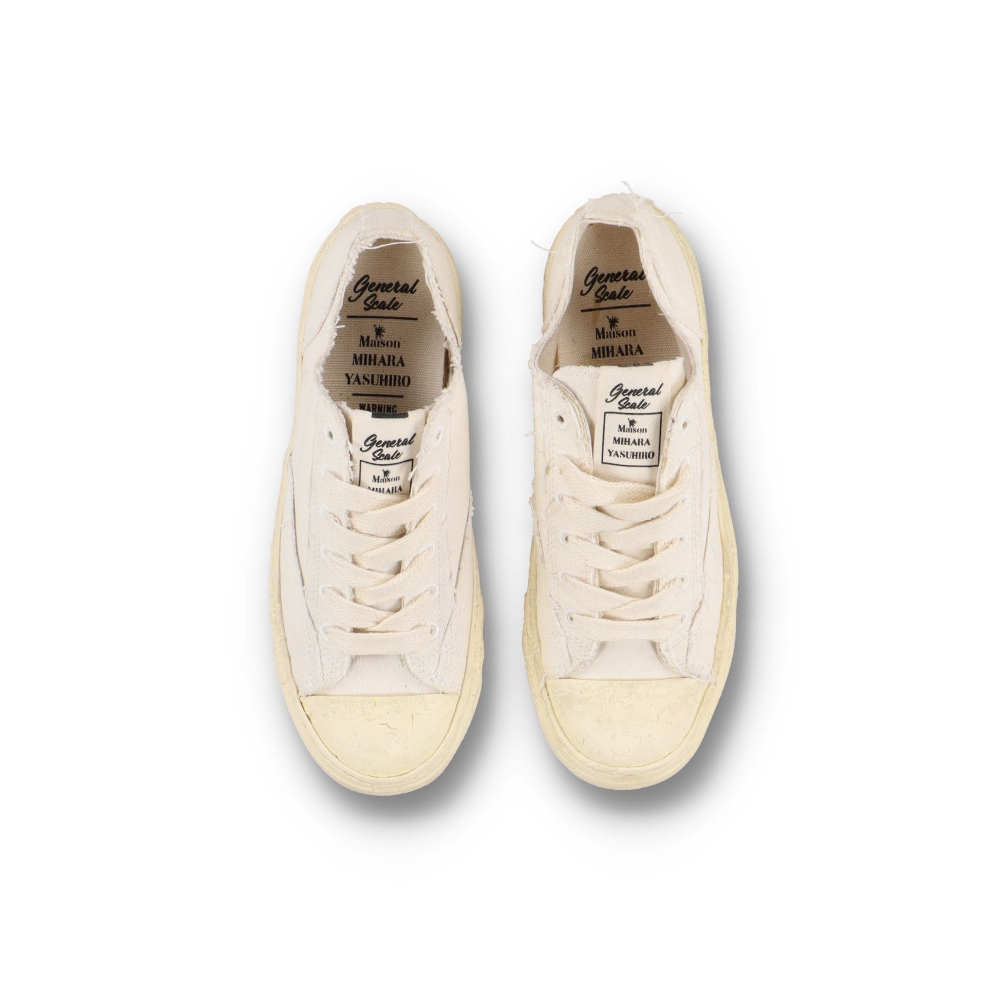 Maison MIHARA YASUHIRO MMY White General Scale Past Sole Trainers Size US 9 / EU 42 - 1 Thumbnail