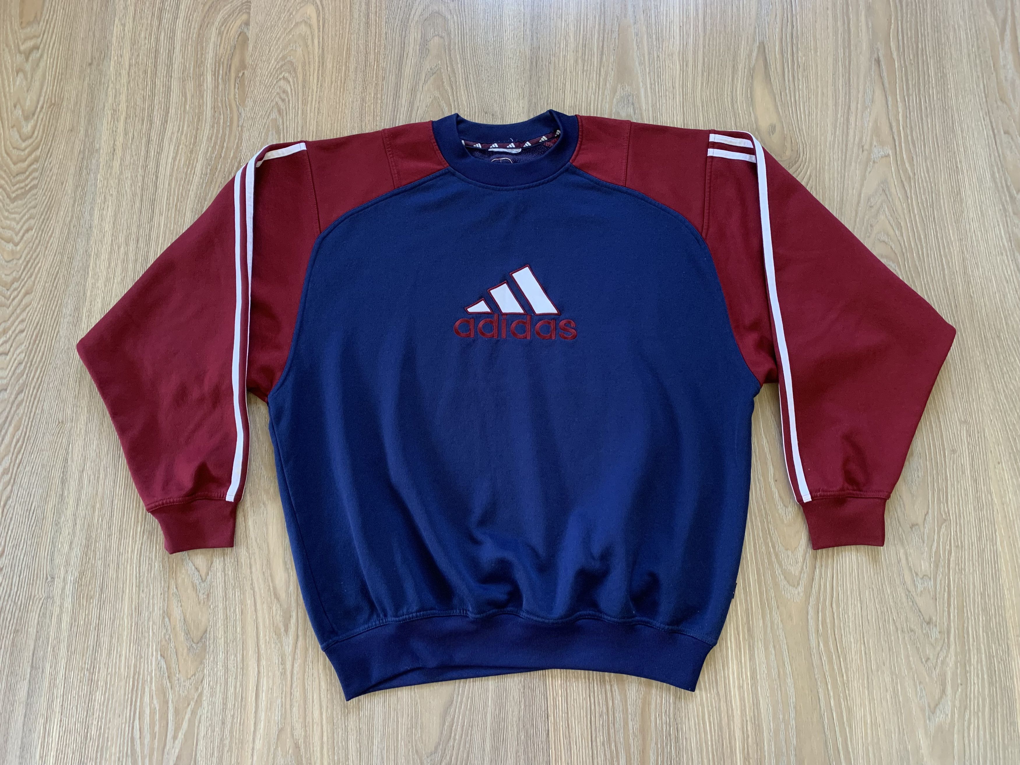 Adidas × Vintage Vintage Adidas Big Logo Sweatshirt Size US S / EU 44-46 / 1 - 2 Thumbnail