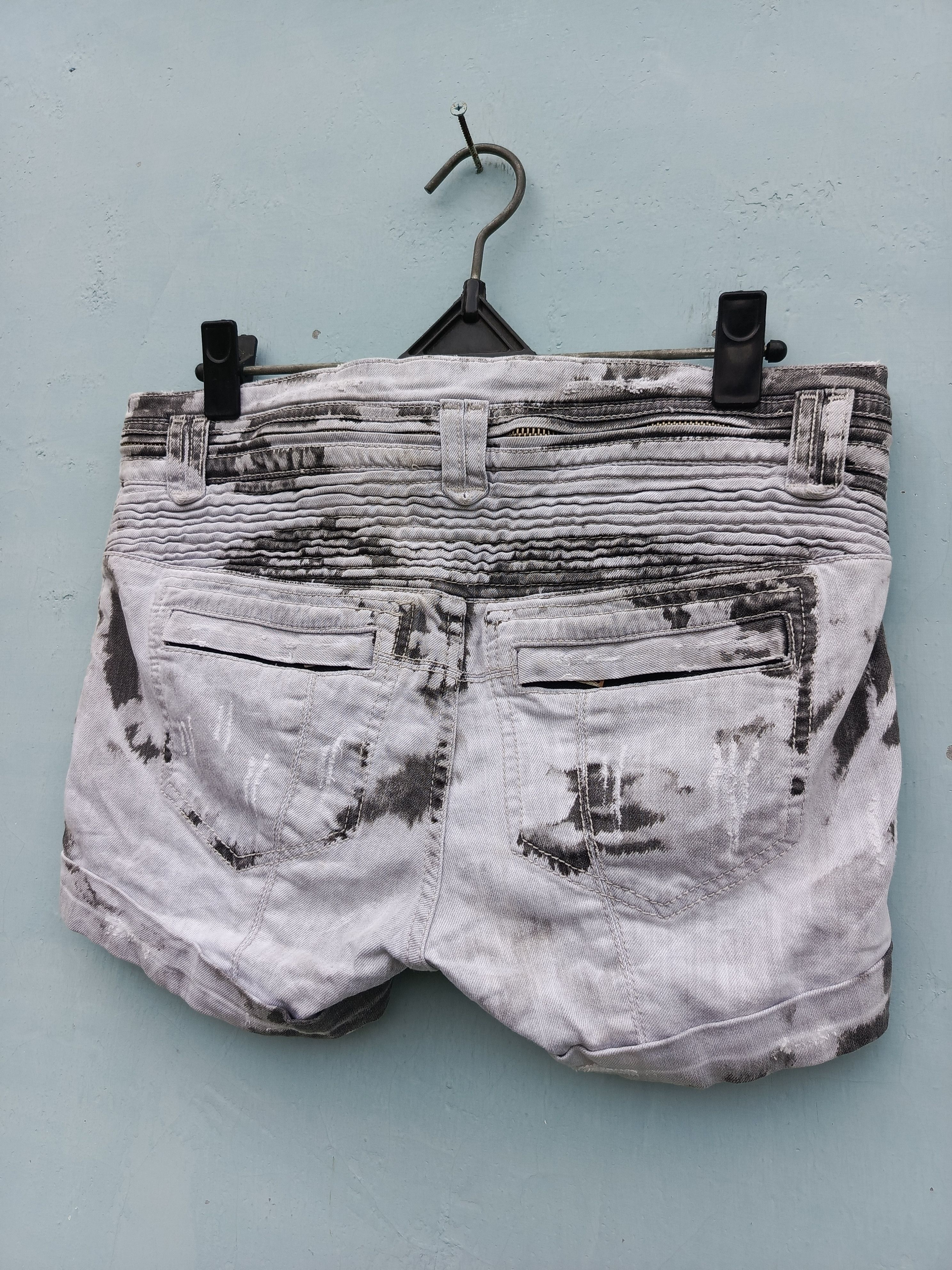 Japanese Brand System distressed denim shorts pants Size 30" / US 8 / IT 44 - 7 Thumbnail