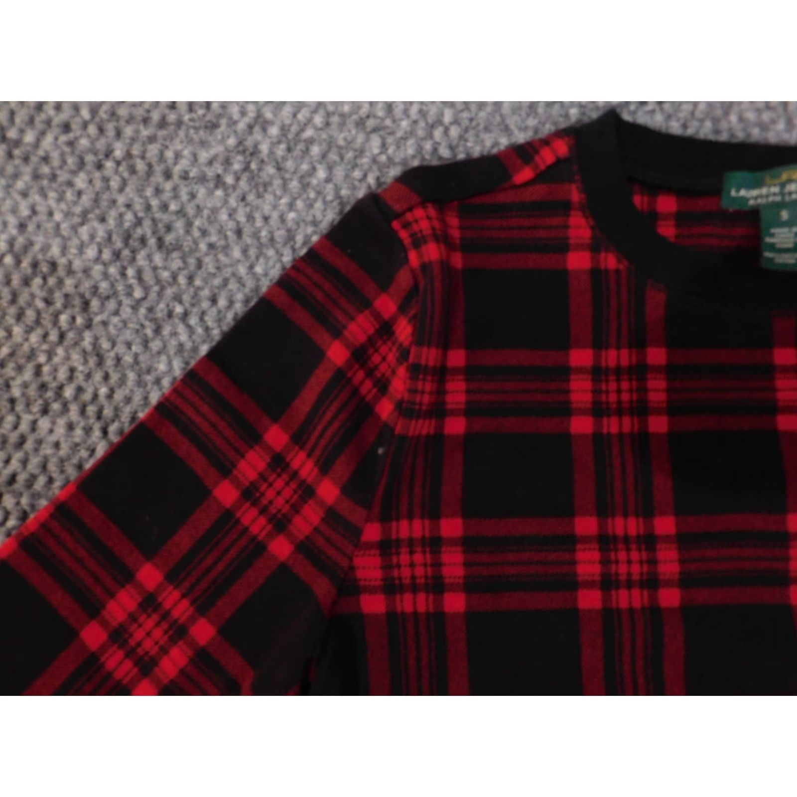 Ralph Lauren VINTAGE Lauren Ralph Lauren Sweater Womens S red plaid pullover retro classic Size S / US 4 / IT 40 - 5 Thumbnail