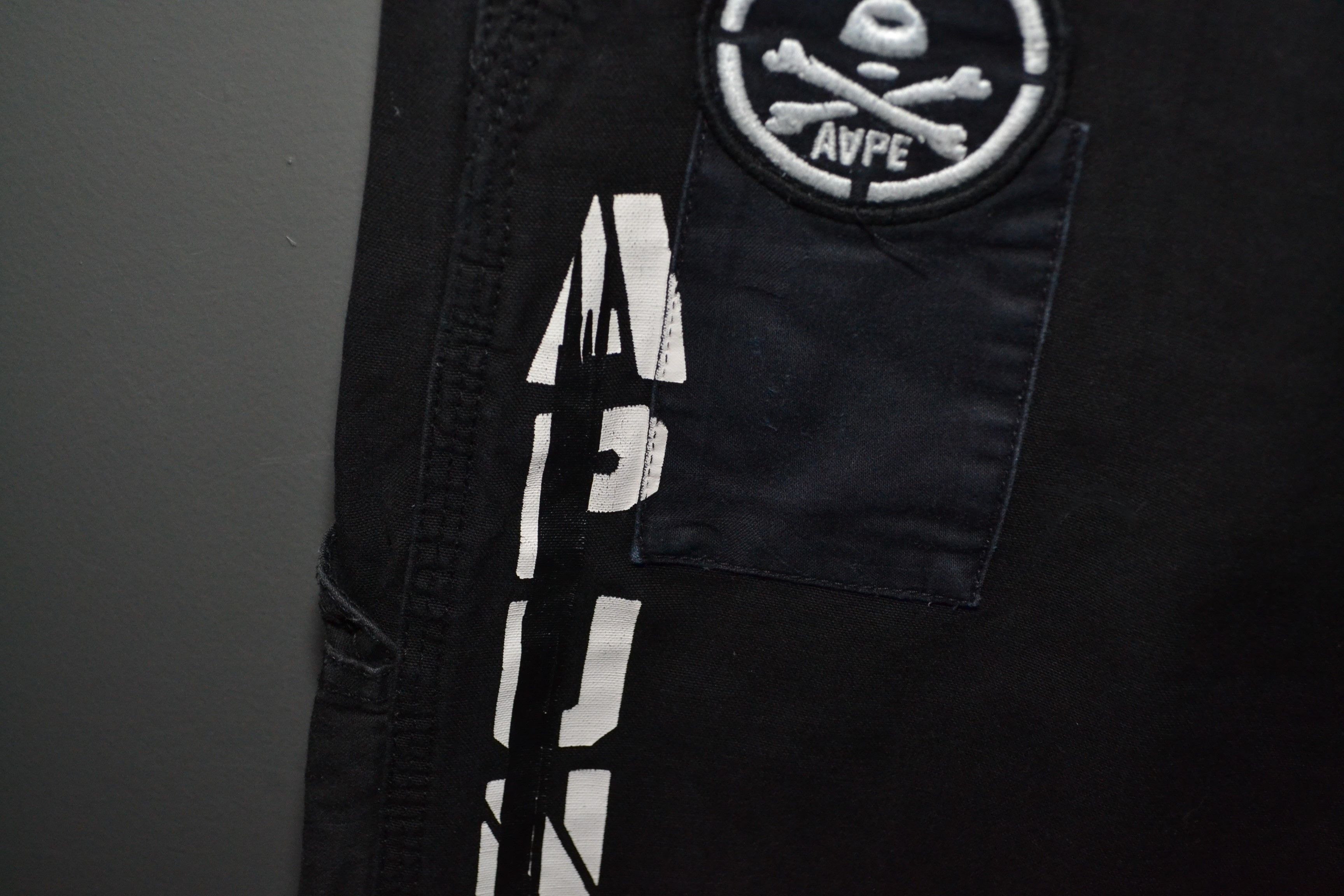 Aape AAPE Bape Straight Fit Carpenter Pants M size Black Workwear Size US 32 / EU 48 - 8 Thumbnail