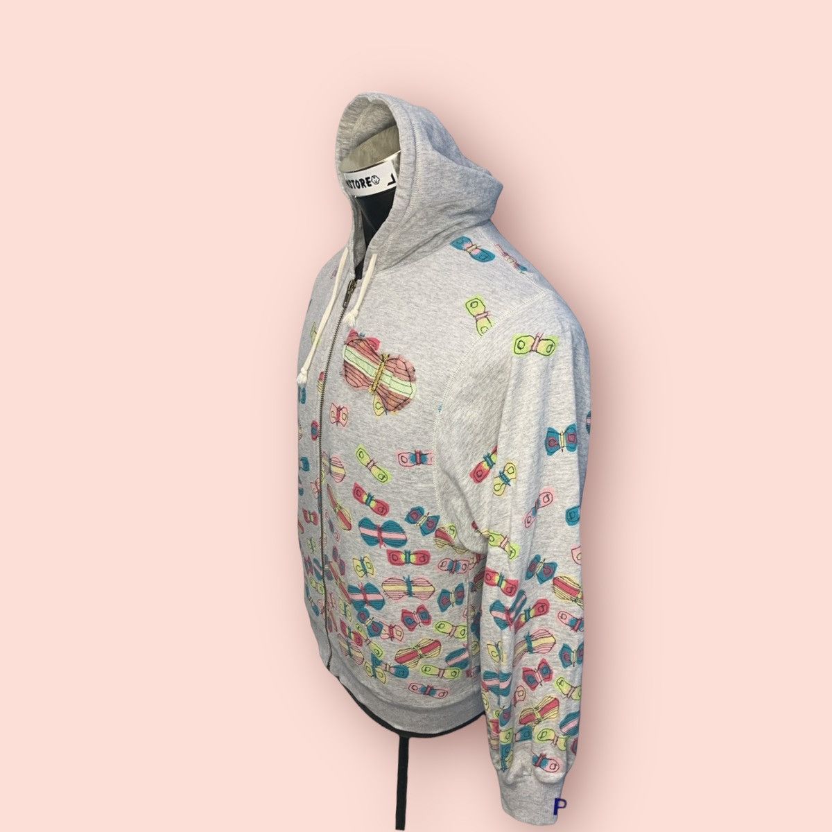 Issey Miyake × Japanese Brand × Ne-Net VINTAGE NE-NET (ISSEY MIYAKE) BUTTERFLIES HOODIE Size XS / US 0-2 / IT 36-38 - 25 Thumbnail