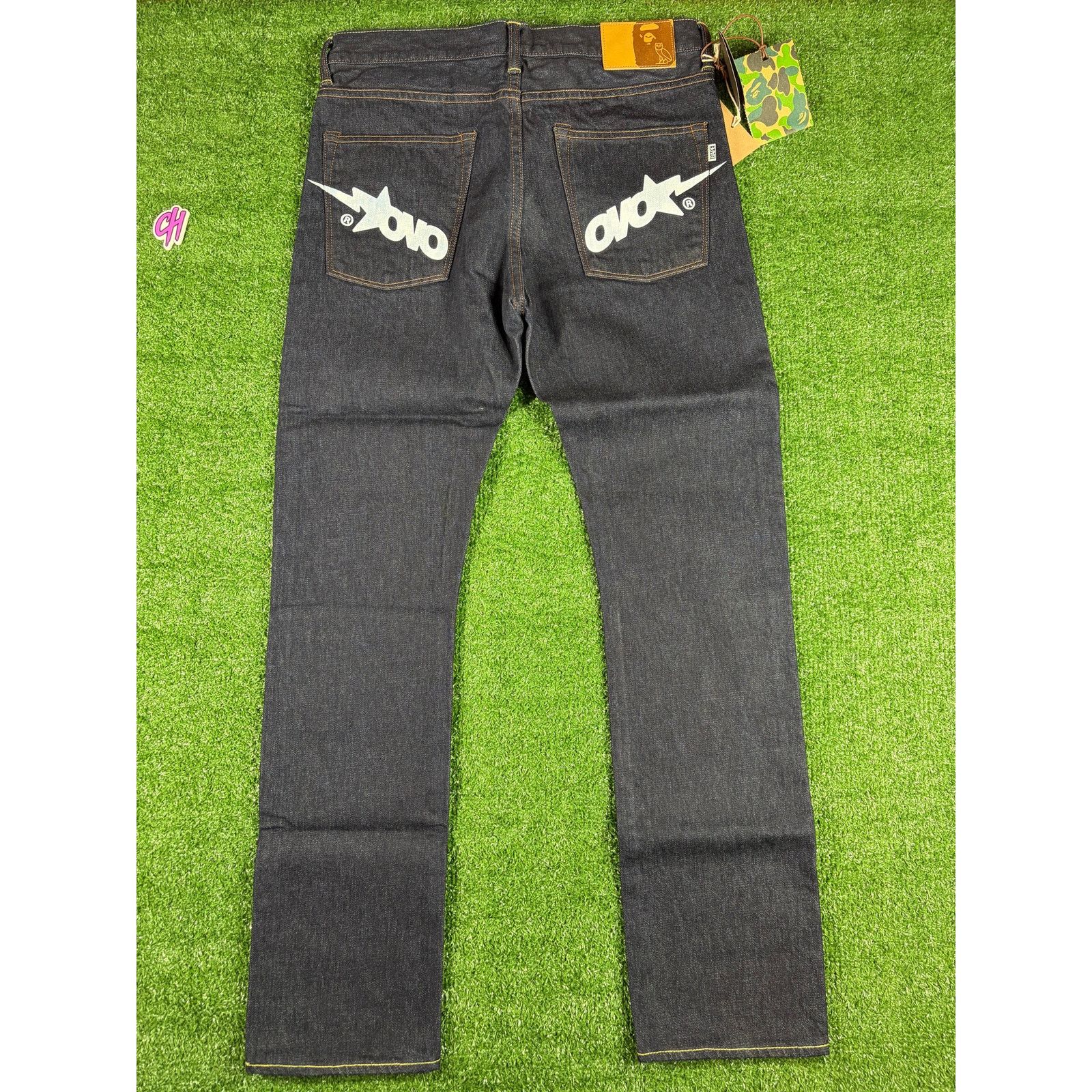 Bape BAPE X OVO 2008 Type-05 Navy Denim Pants Size Medium Size US 32 / EU 48 - 3 Thumbnail