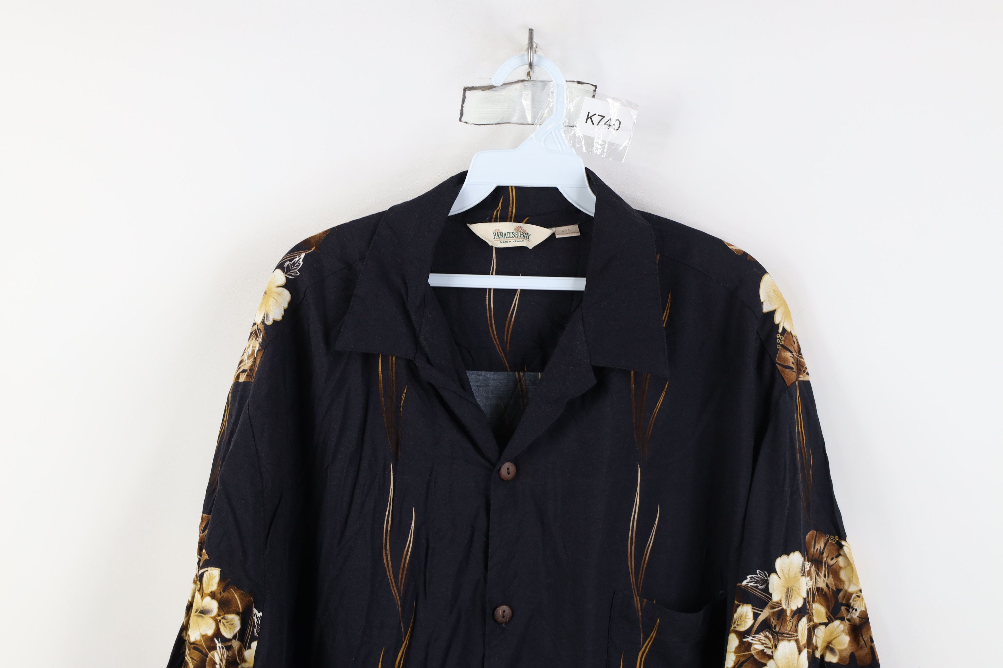 Vintage Vintage 90s Streetwear Flower Hawaiian Button Shirt USA Size US XXL / EU 58 / 5 - 2 Thumbnail