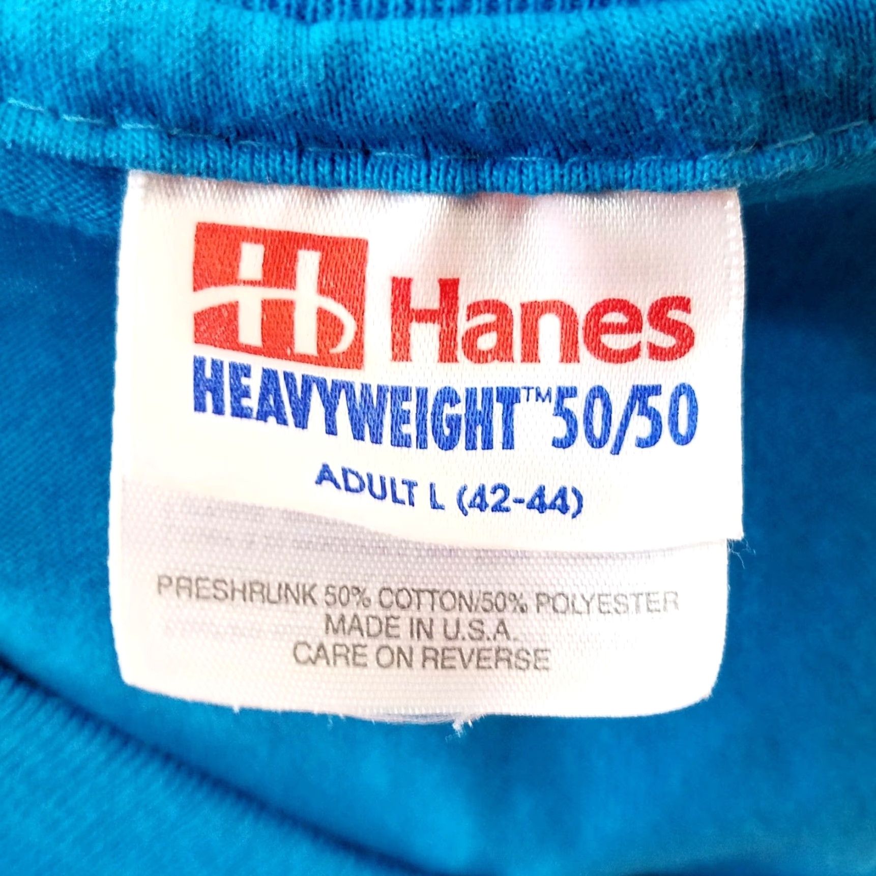 Hanes VINTAGE Hanes Camp Fire Boys And Girls T Shirt Mens Large 90s Candy Wolf Moon USA Blue Cotton Blend Short Sleeve Crew Neck Graphic Tee Mens Size US L / EU 52-54 / 3 - 5 Thumbnail