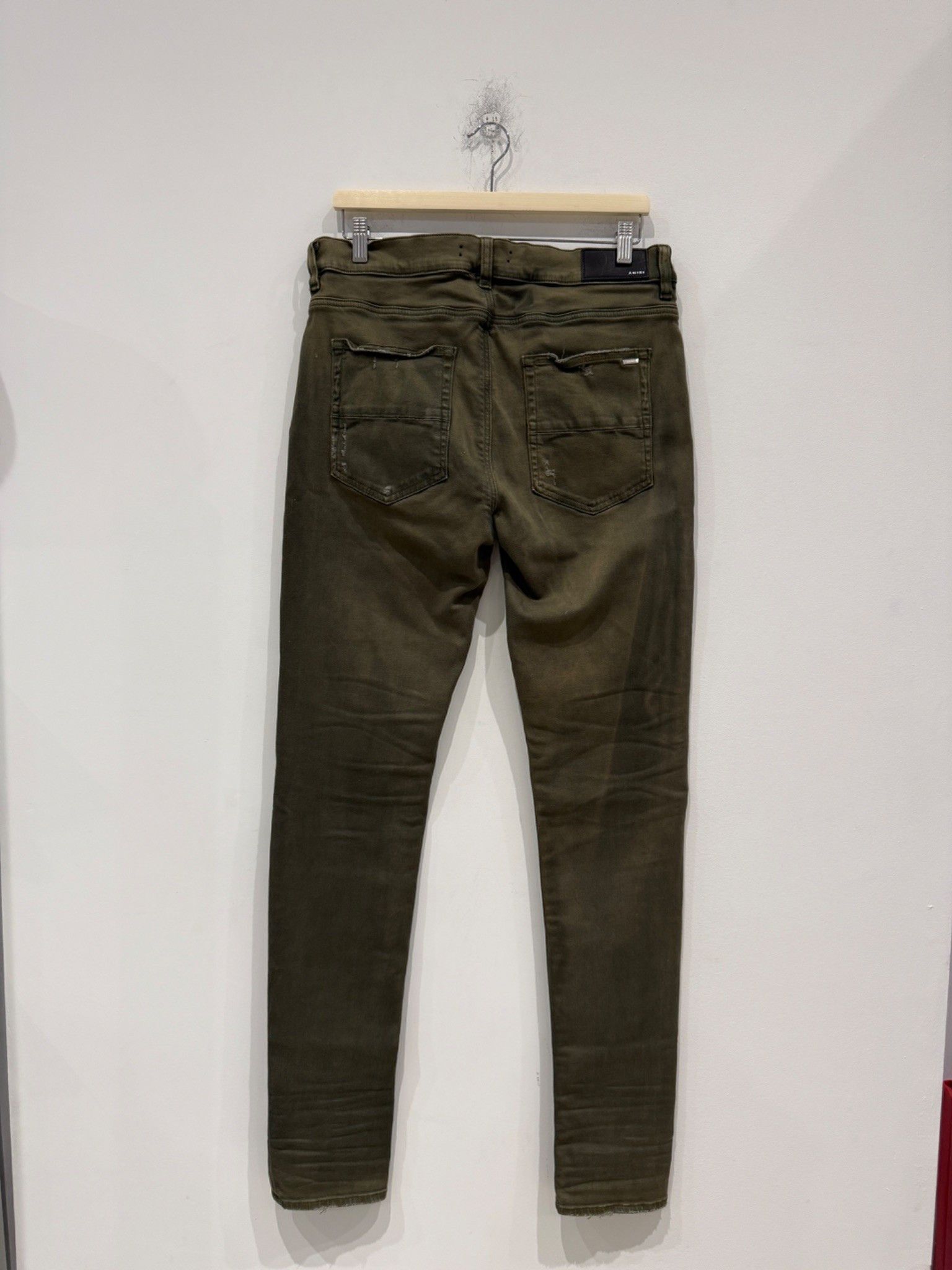 Amiri Amiri MX1 Bandana Skinny Jeans Military Green Size US 36 / EU 52 - 3 Thumbnail