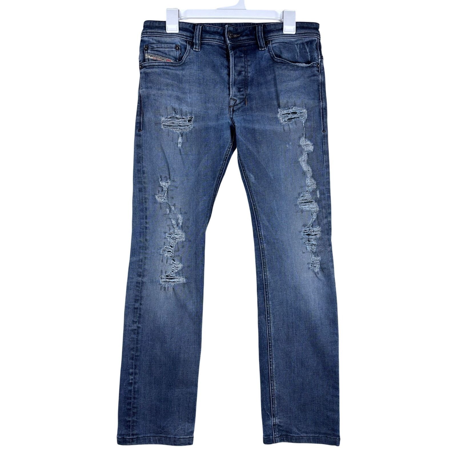 Diesel Diesel Safado-R Straight Distressed Jeans Men’s 31x32 Size US 31 - 1 Thumbnail