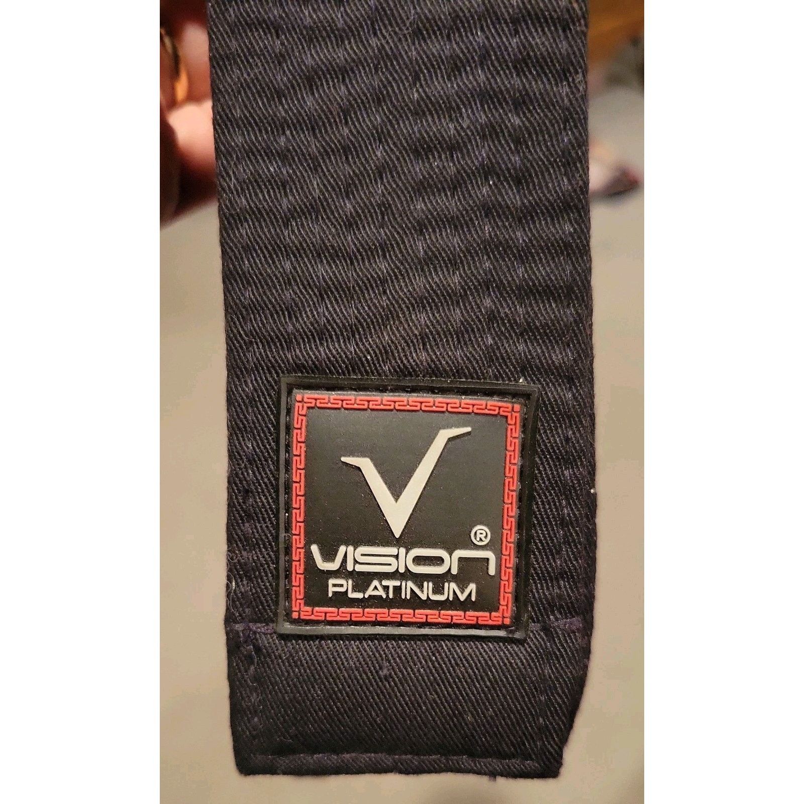 The Unbranded Brand VISION PLATINUM Master Black Belt 2" Wide Size 3 Karate Size ONE SIZE - 1 Thumbnail