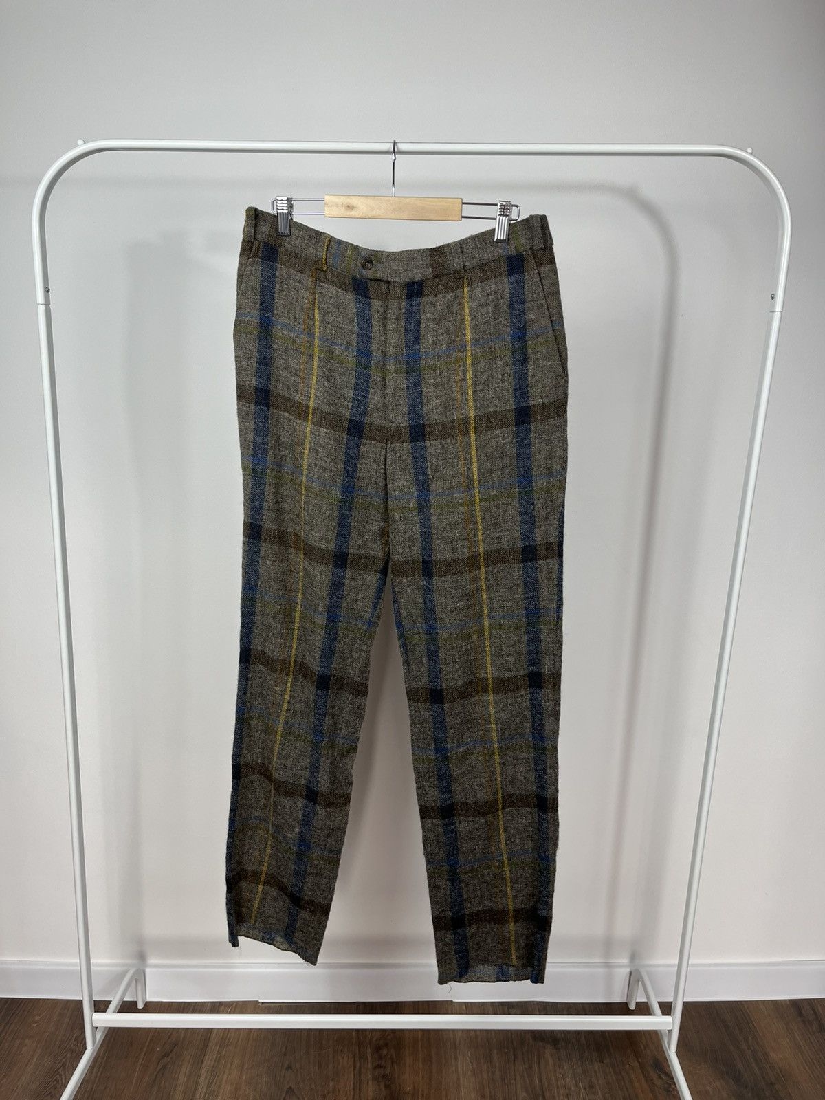 Richard James Richard James Savile Row Plaid Wool Pants Trousers Size 34 Size US 34 / EU 50 - 1 Thumbnail