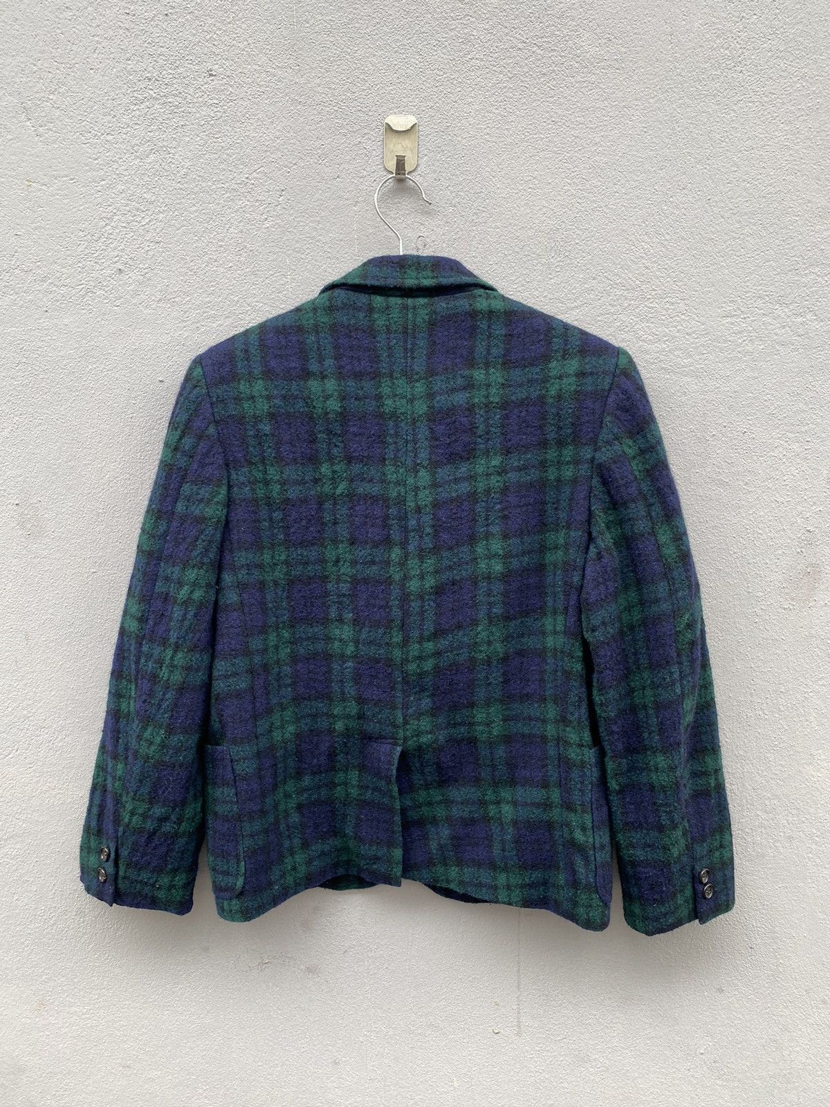 Comme des Garcons × Rei Kawakubo × Vintage AD1998 Comme des Garçons “tricot” Wool Checked Mohair Blazer Size M / US 6-8 / IT 42-44 - 6 Thumbnail