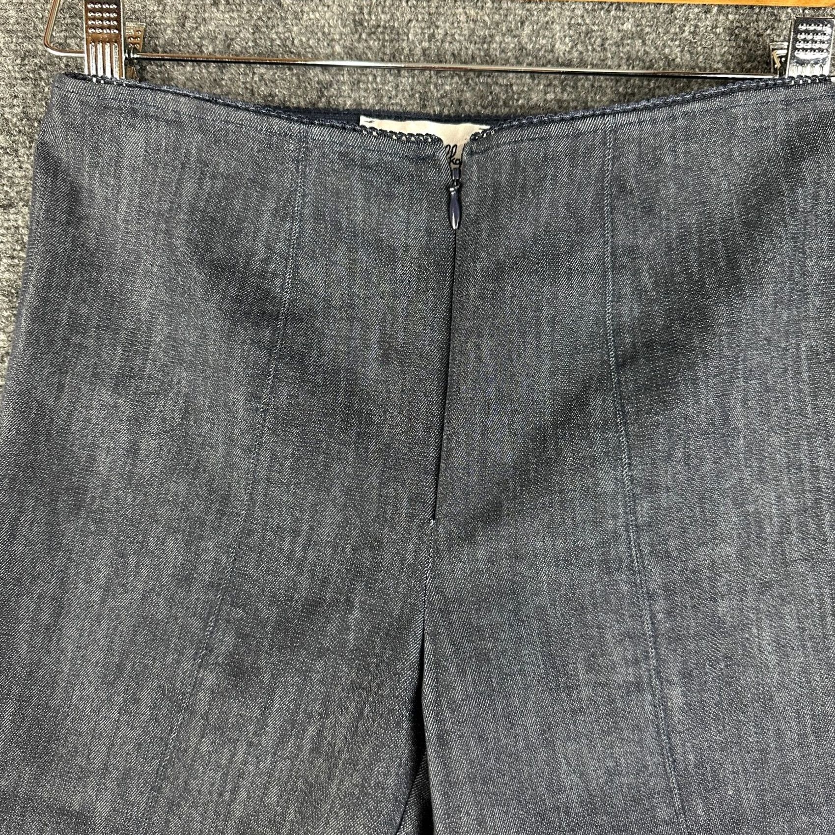 Joseph Ribkoff Joseph Ribkoff Pants Womens 2 Blue Stretch Flat Front Straight Denim Look Casual Party/Cocktail Travel Ank le? Size 26" / US 2 / IT 38 - 3 Thumbnail
