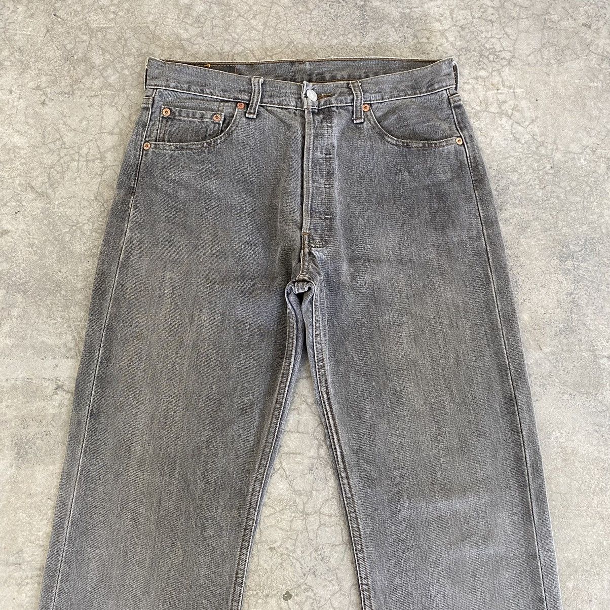 Levi's Vintage Late 90’s Levis 501 Ash Grey Jeans Size US 31 - 3 Thumbnail