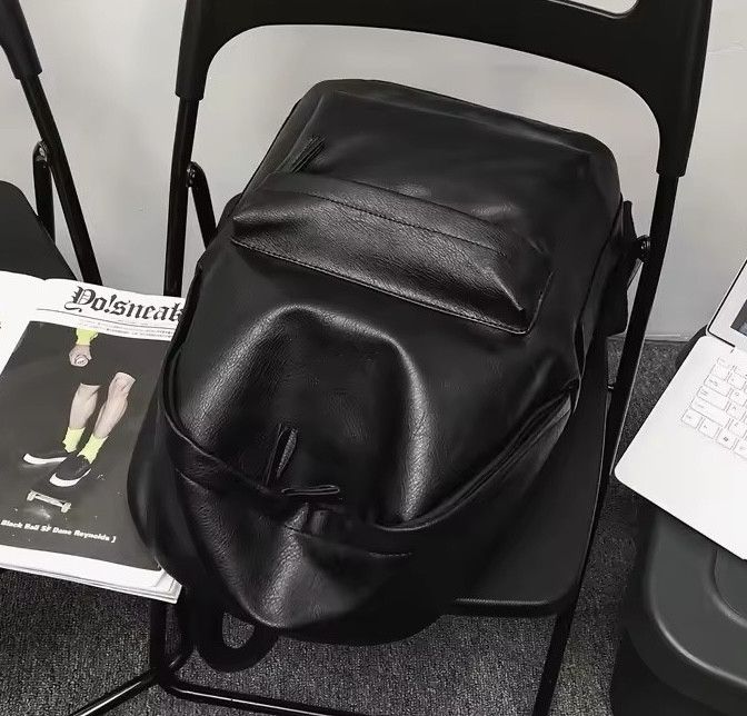 Japanese Brand Soft PU Leather Backpack Size ONE SIZE - 5 Thumbnail