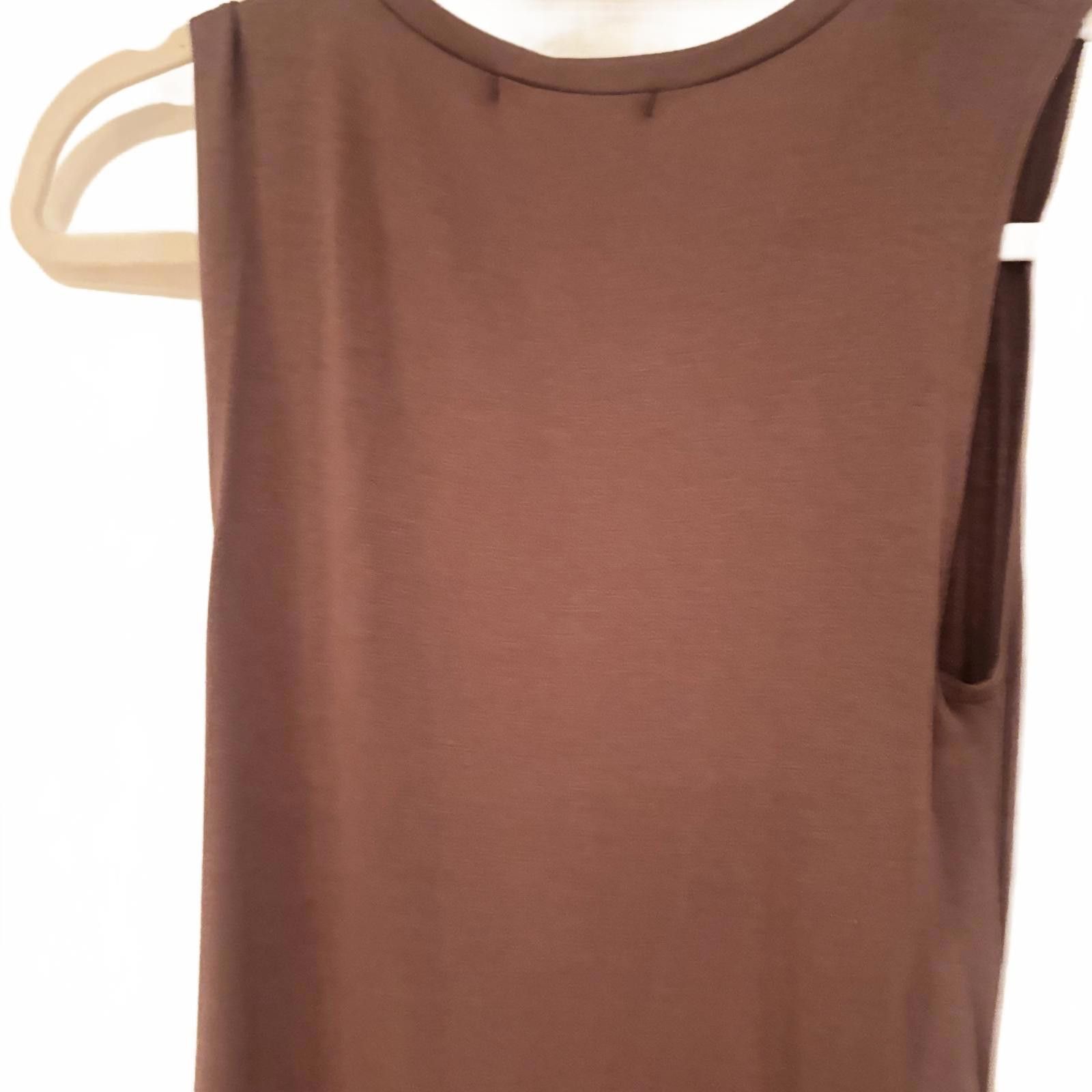 Hex Antistyle Sleeveless Mauve Casual Dress with Side Ruching Size M / US 6-8 / IT 42-44 - 8 Thumbnail