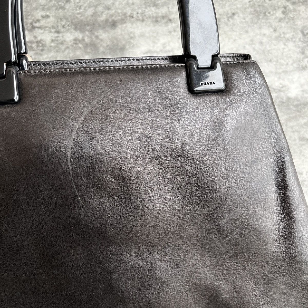 Prada Vintage Prada Iconic Nappa Leather Top Hand-Bag Size ONE SIZE - 8 Thumbnail