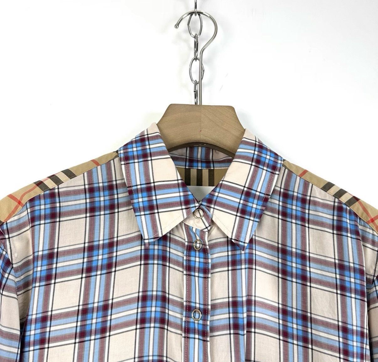 Burberry Burberry / Reversible Plaid Panel Long Sleeve Shirt K12 Size XS / US 0-2 / IT 36-38 - 3 Thumbnail