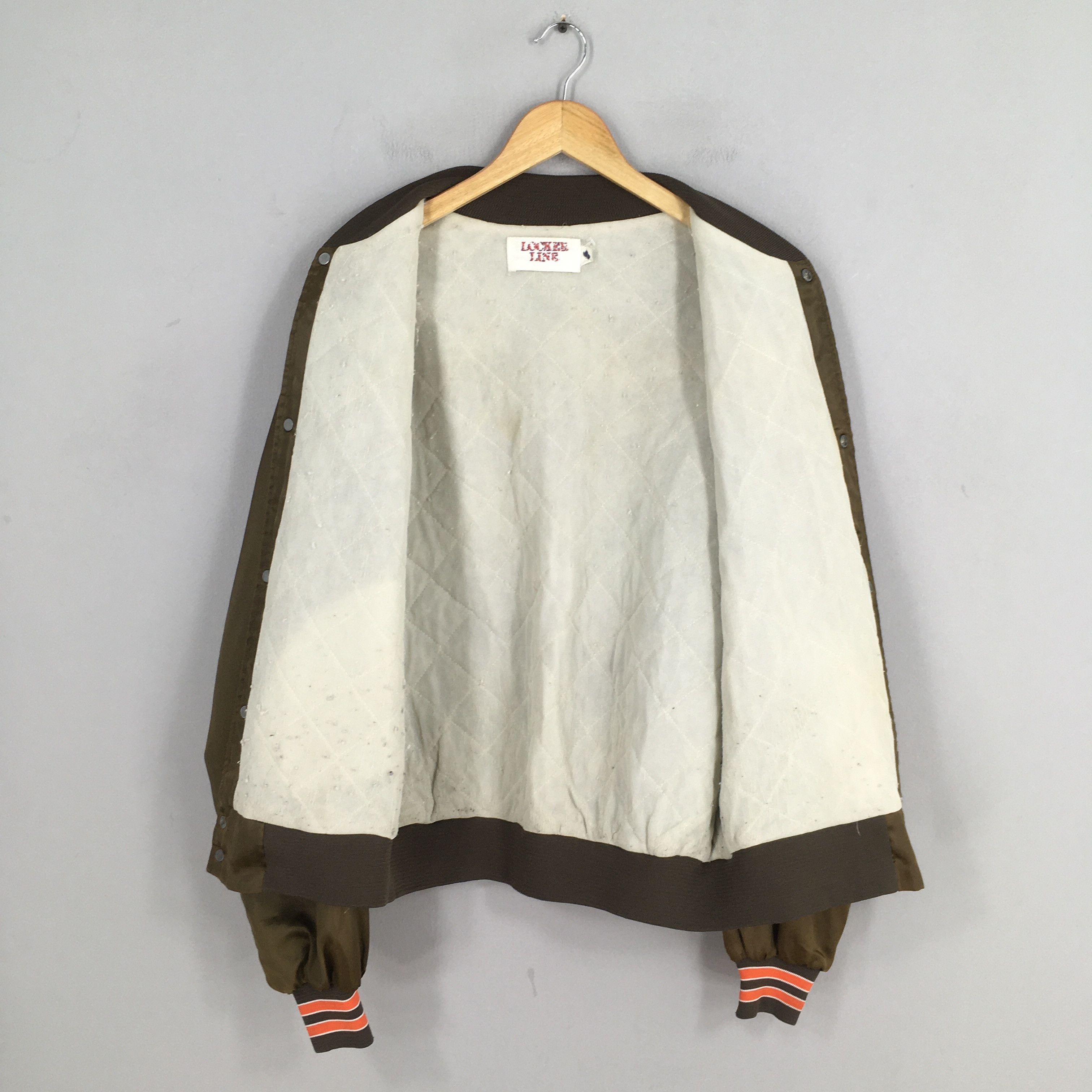 NFL Vintage 90's Cleveland Browns Rugby NFL Bomber Jacket Large Size US L / EU 52-54 / 3 - 7 Thumbnail