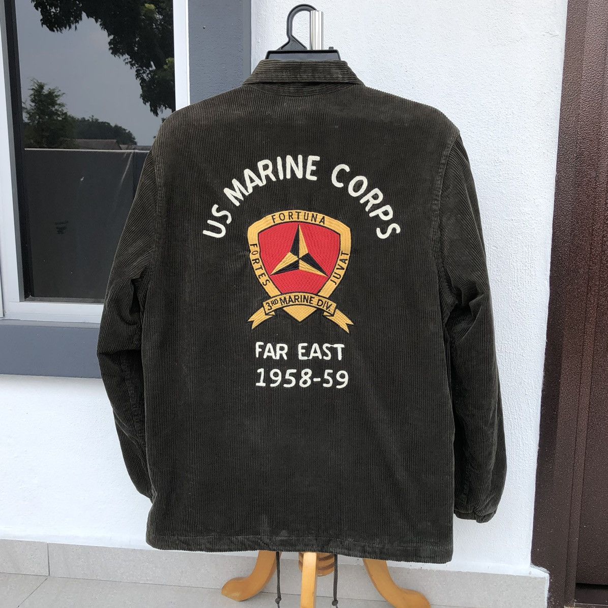 Vintage VTG Houston US Marine Corps Military Conduray Coach Jacket Size US XL / EU 56 / 4 - 4 Thumbnail