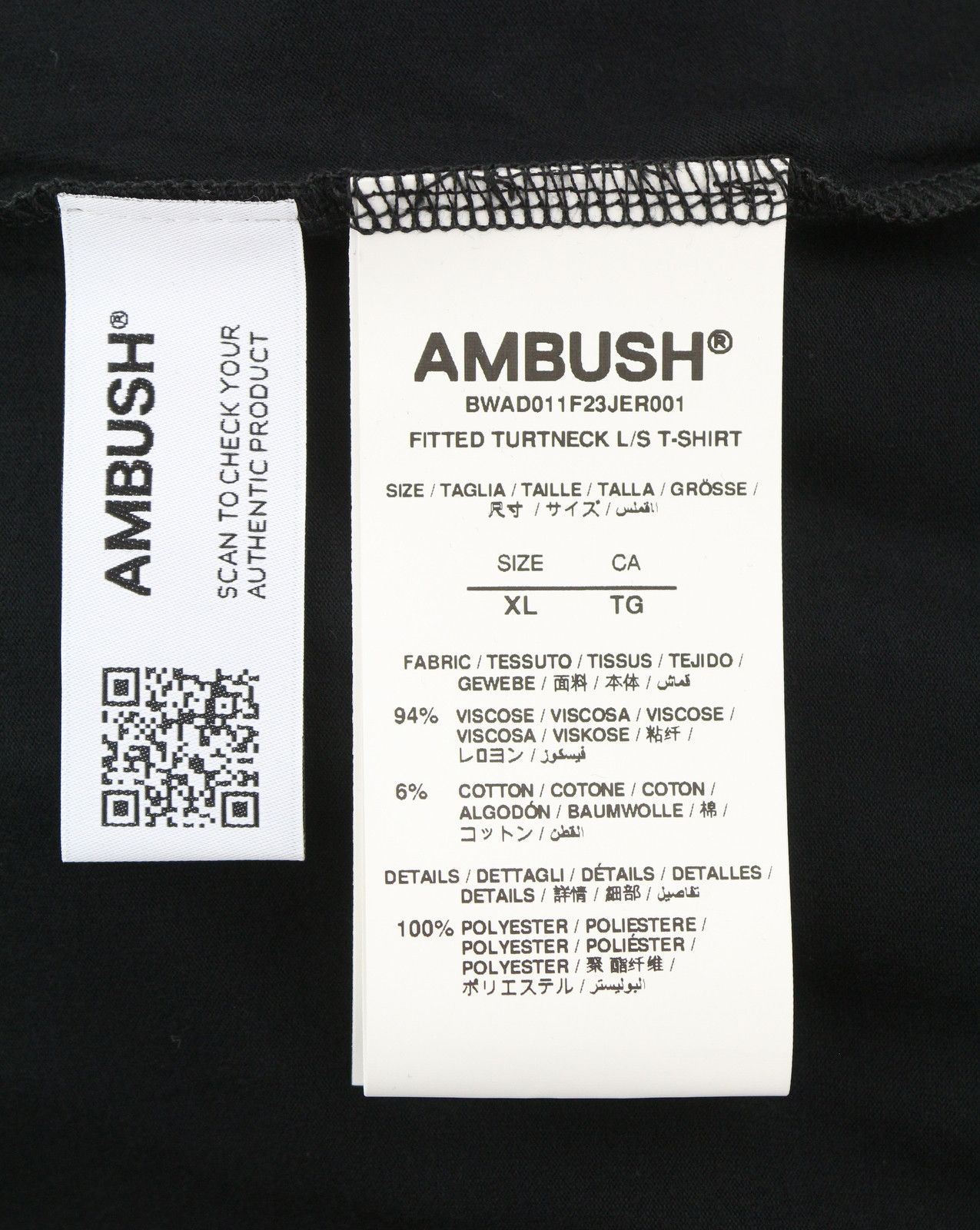 Ambush Design FITTED TURTLENECK TAP SHOE XL Black Pullover RRP185 87758 Size US XL / EU 56 / 4 - 7 Thumbnail
