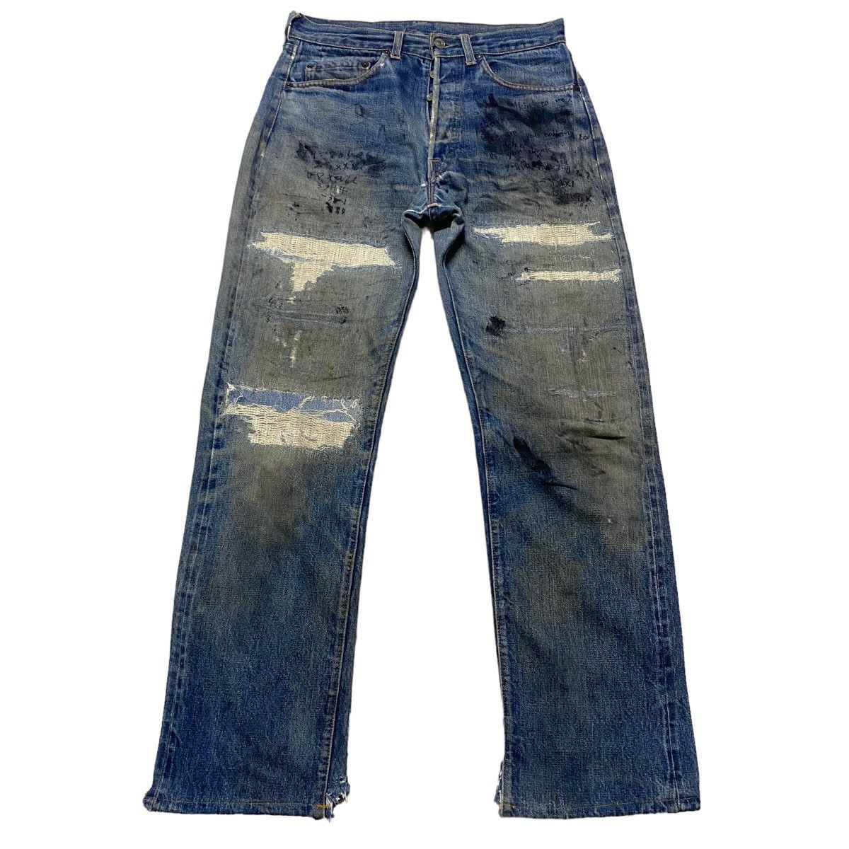 Levi's Vintage 60s Levis 501 Big E Redline Denim Jeans Button 8 Size US 30 / EU 46 - 1 Thumbnail