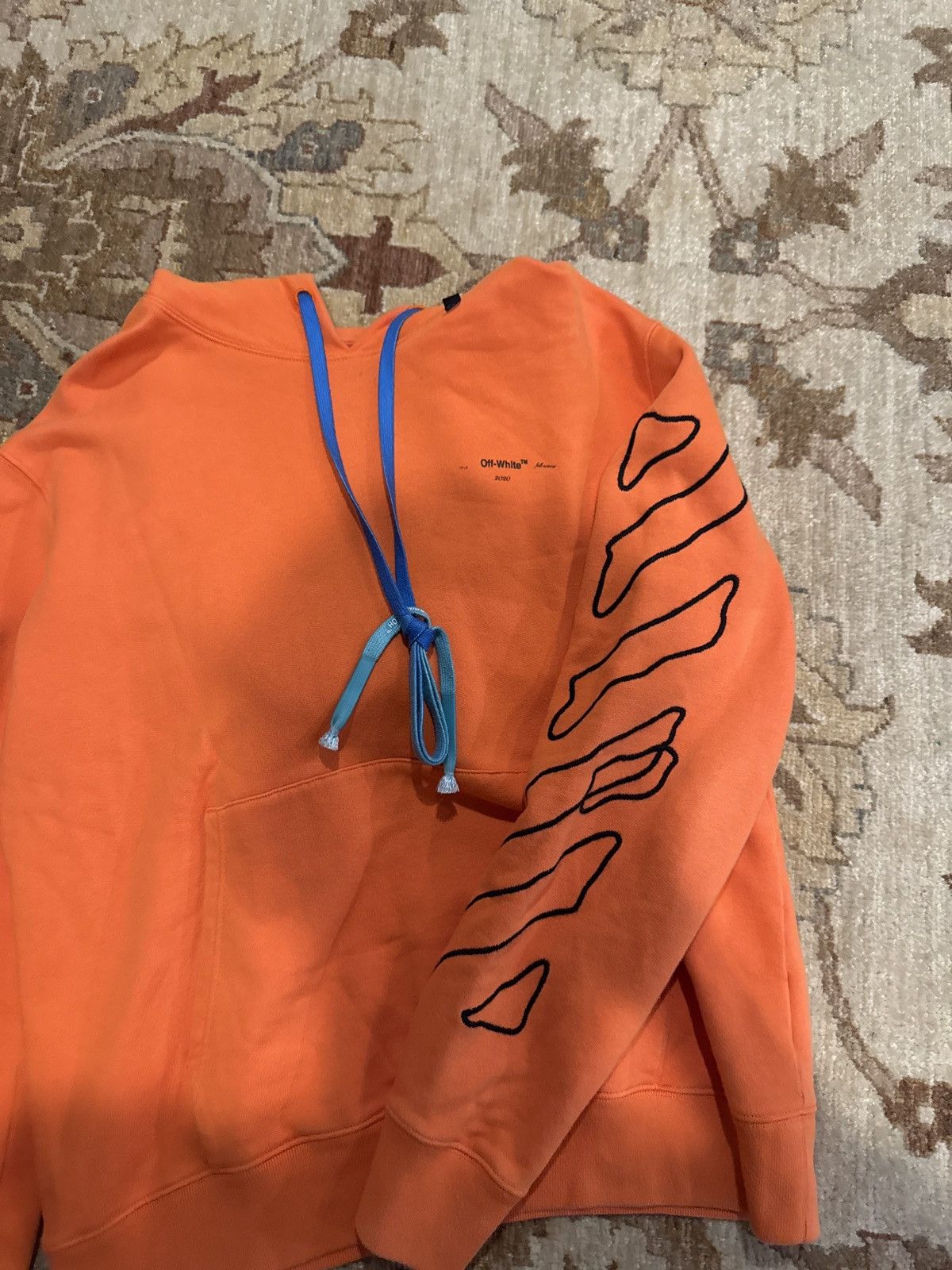 Off-White Off-White “Tornado Diagram” Crewneck – FW19 – Orange Size US L / EU 52-54 / 3 - 4 Thumbnail