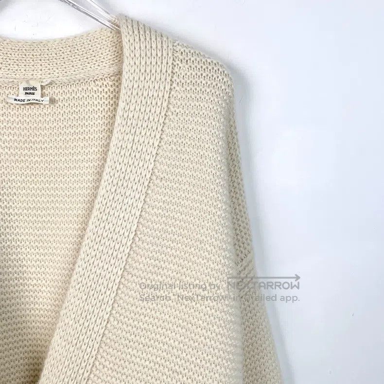 Hermes Hermes Beige Single-Breasted Mid-Length Cashmere Cardigan Size XXS / US 00 / IT 34 - 3 Thumbnail
