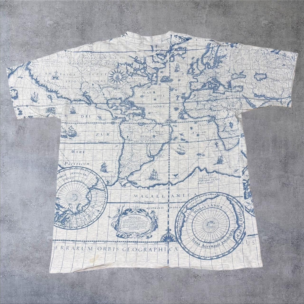Vintage Vintage Whales All Over Print Tshirt Size US XL / EU 56 / 4 - 2 Thumbnail