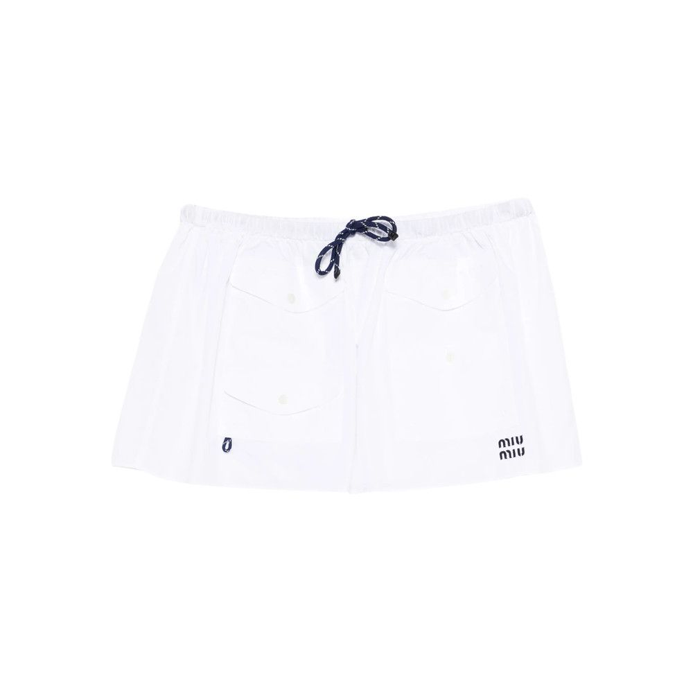 Miu Miu Miu Miu WHITE Skirts - A-Line Skirts Size 27" / US 4 / IT 40 - 1 Thumbnail