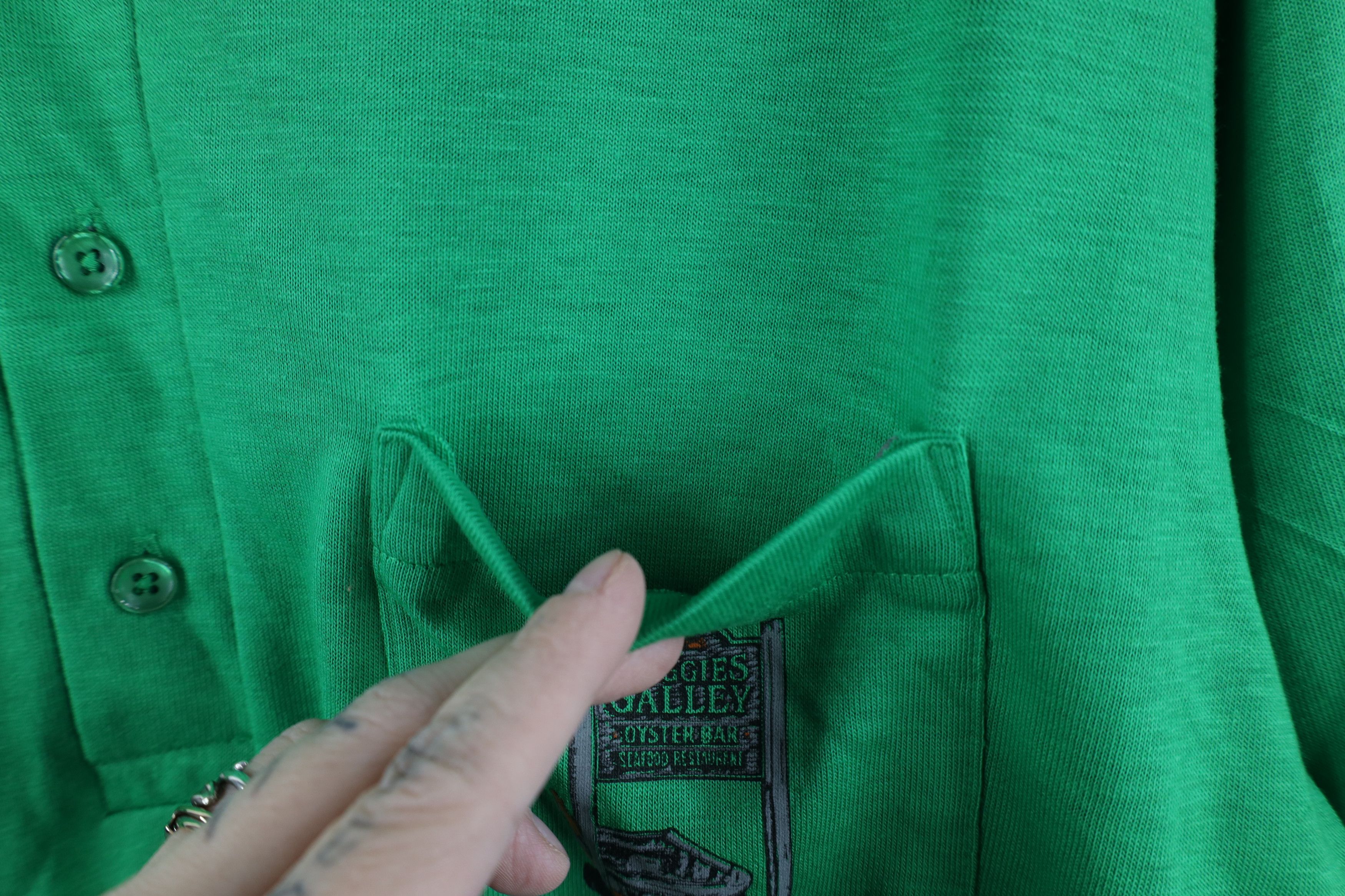 Vintage Vintage 70s North Carolina Knit Collared Polo Shirt USA Size US XL / EU 56 / 4 - 5 Thumbnail